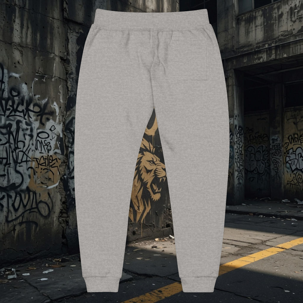 Legio Leo Embroidered Streetwear Fleece Sweatpants