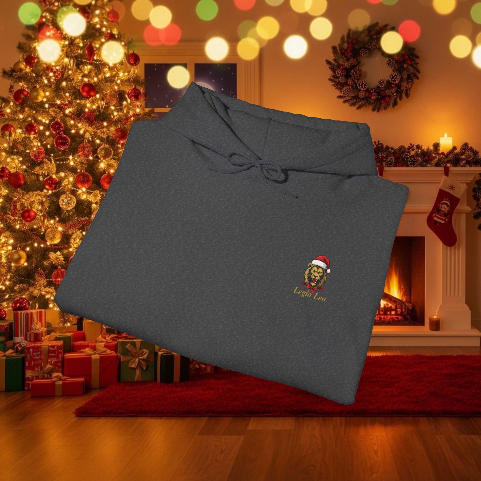 Christmas Legio Leo by DZ Royal Cozy Unisex Hooded Sweatshirt