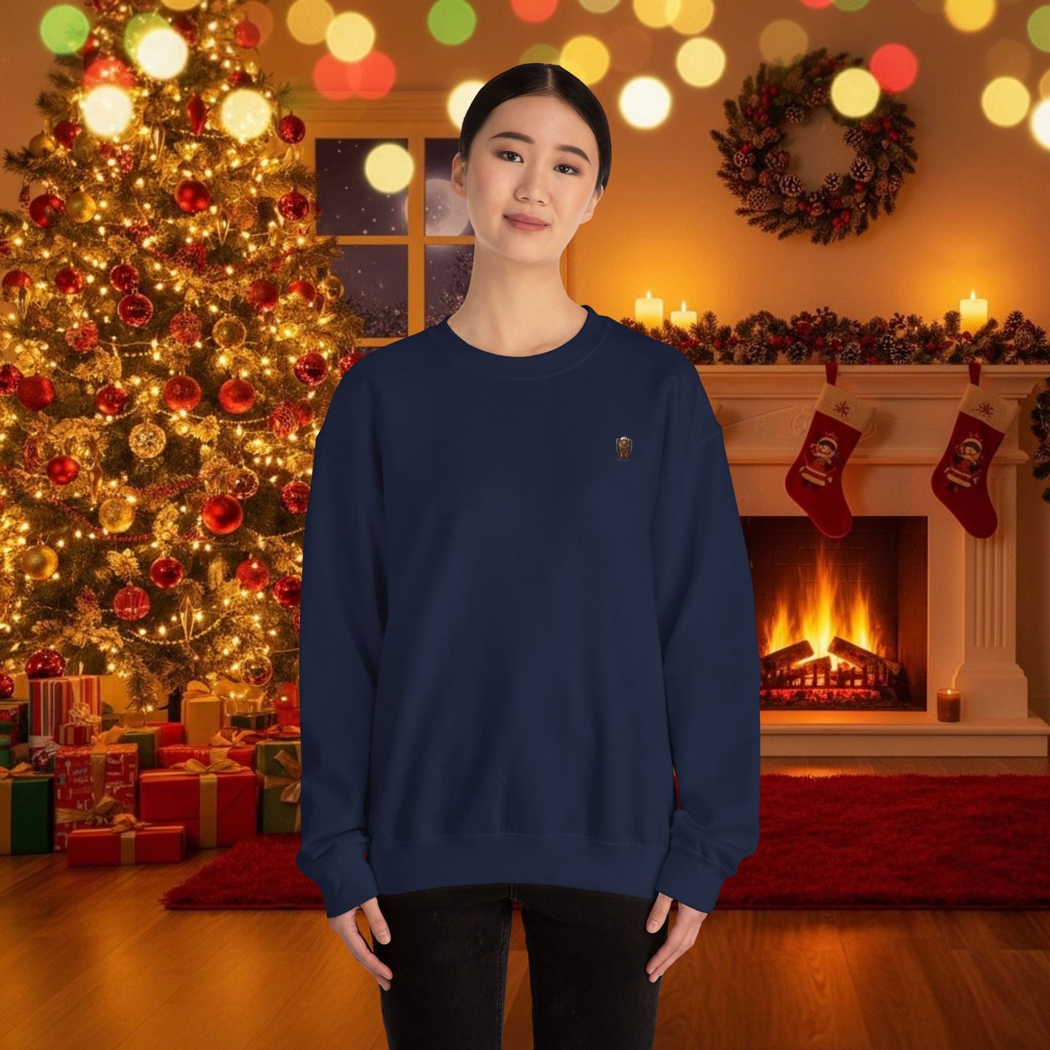 Christmas Holiday DZ Royal Cozy Unisex Crewneck Sweatshirt for
