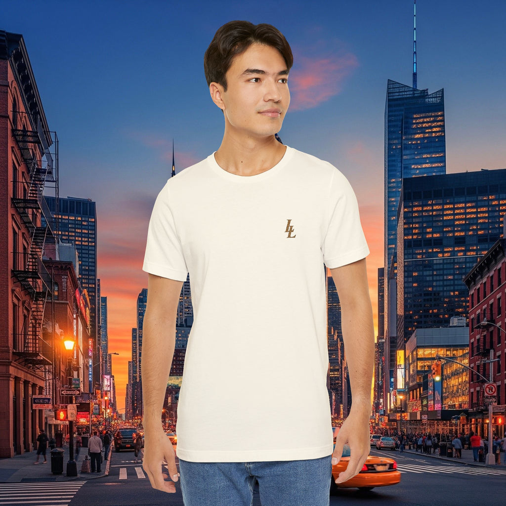 Legio Leo by DZ Royal Tee — Overlapping L’s Embroidered Short Sleeve T-Shirt