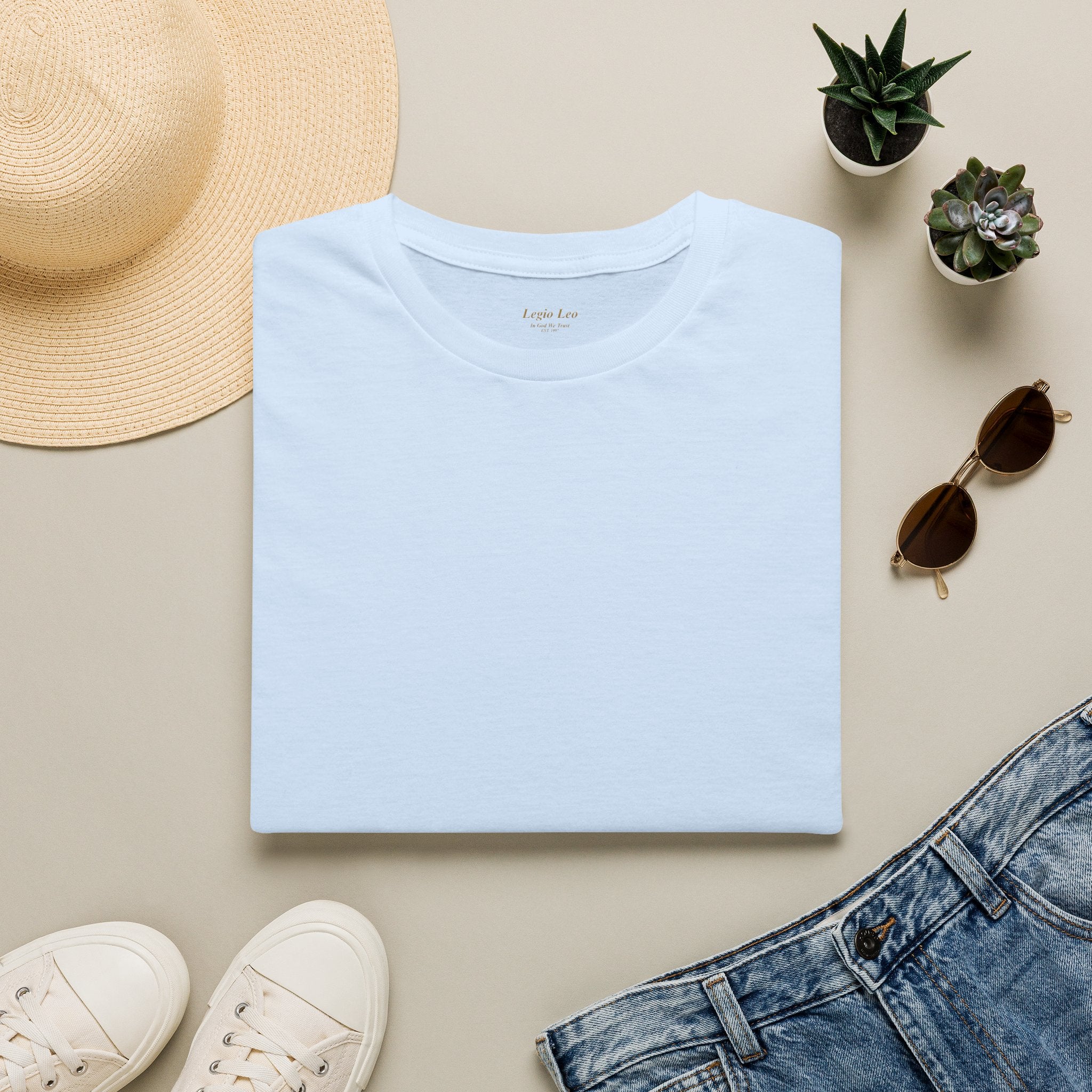 Plain T‑Shirt — Classic Basic Crewneck Tee