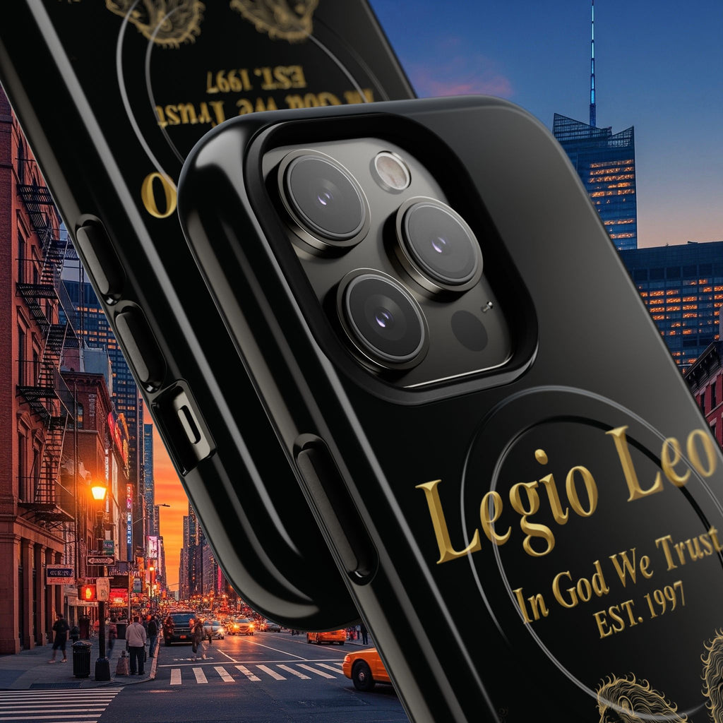 Tough Magnetic Phone Cases - Embrace Strength and Style, Legio Leo Design, Durable Protection