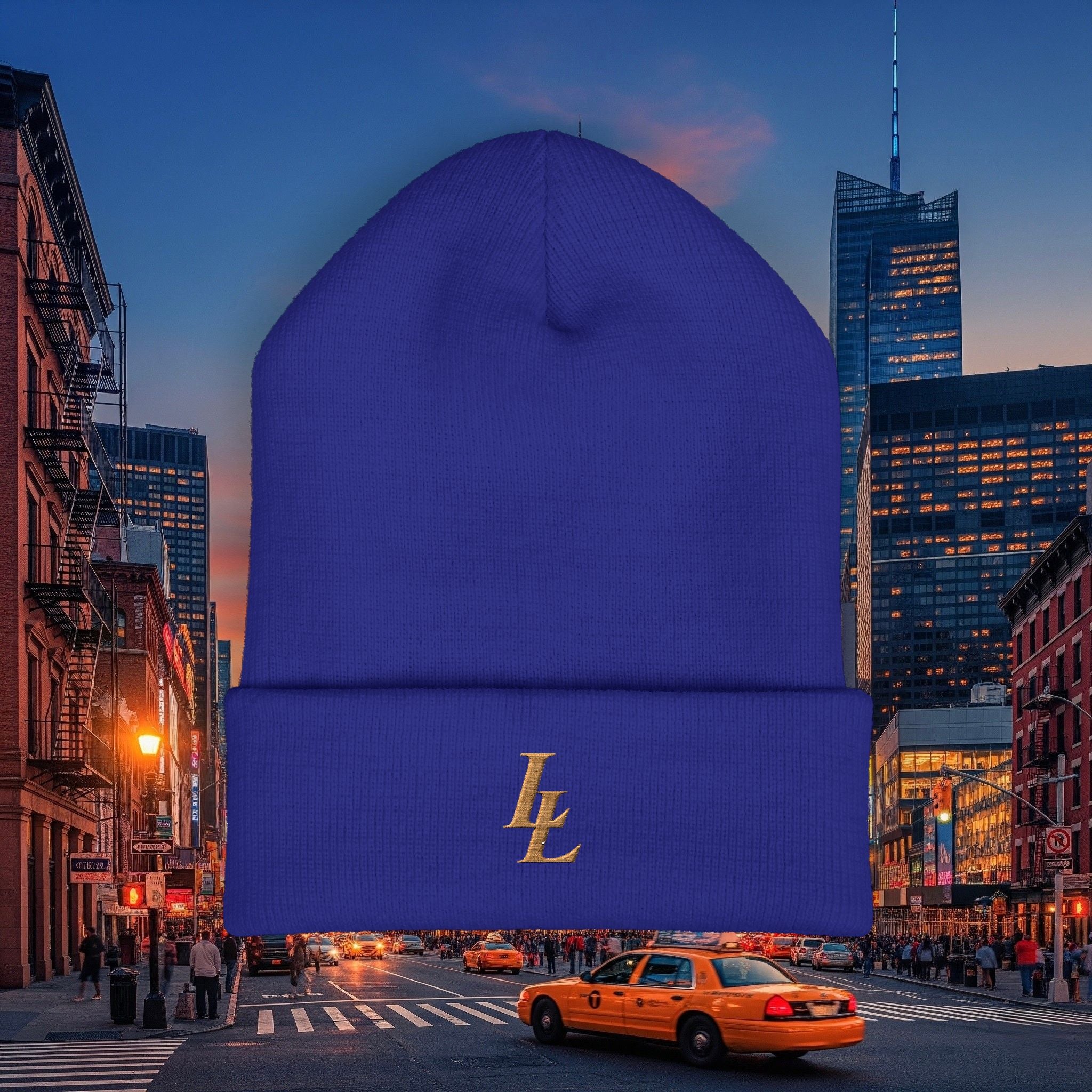 Classic Legio Leo by DZ Royal Cuffed Beanie | Double Overlapping L’s