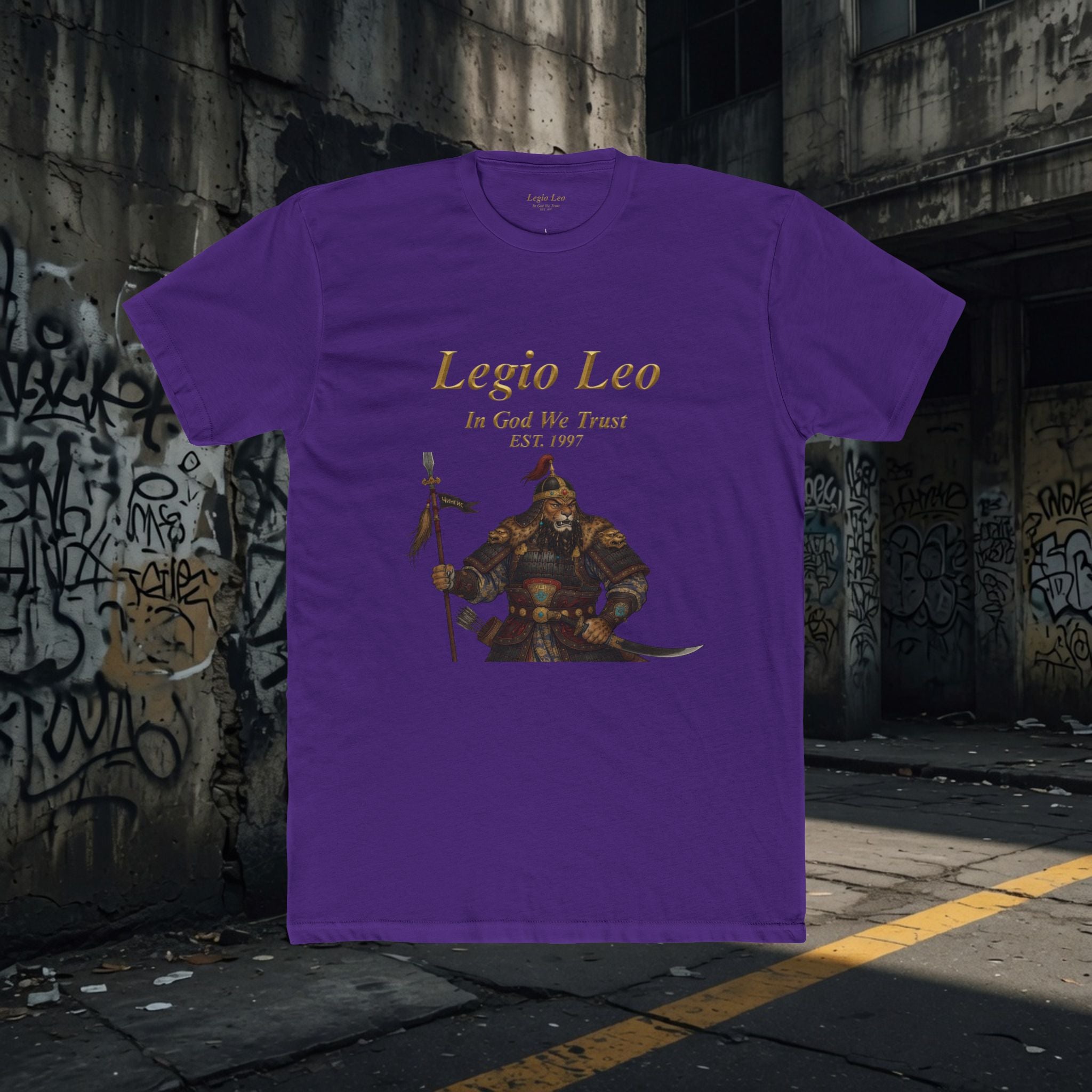 Legio Leo Warrior T-Shirt – “In God We Trust” Mongol Inspired Fighter Tee