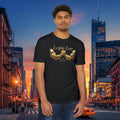 Legio Leo Strength T-Shirt — 'Legio Leo' Gold Arm Wrestling Design