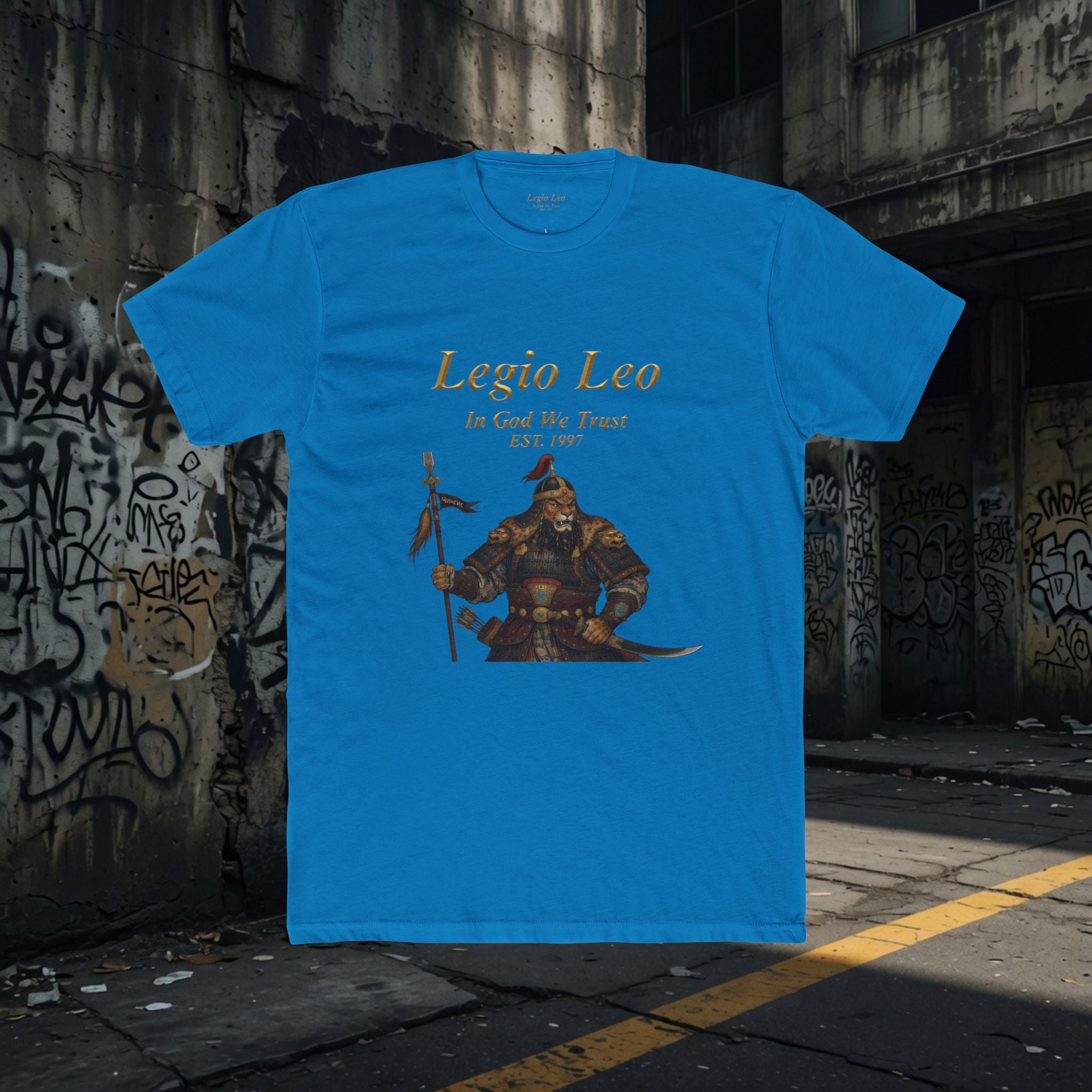 Legio Leo Warrior T-Shirt – “In God We Trust” Mongol Inspired Fighter Tee