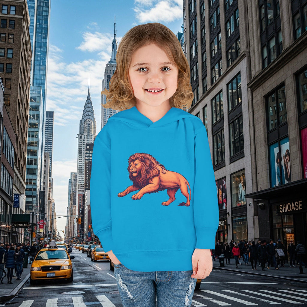 Legio Leo’s Toddler Pullover Fleece Hoodie (Grown Lion)