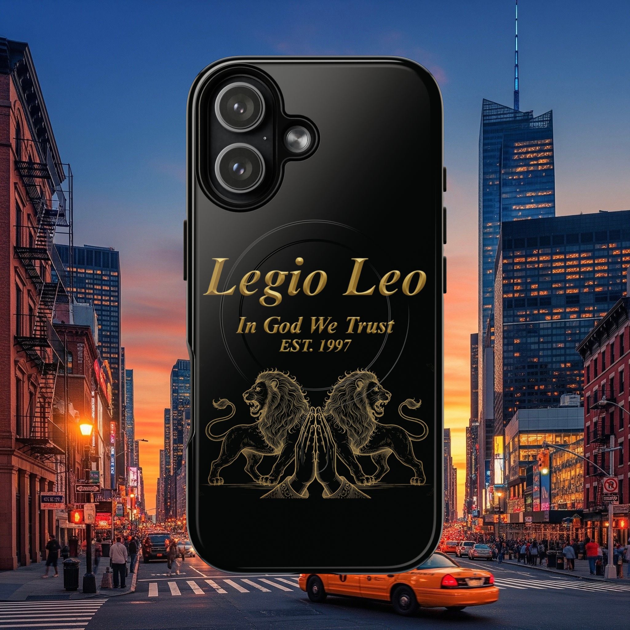 Tough Magnetic Phone Cases - Embrace Strength and Style, Legio Leo Design, Durable Protection