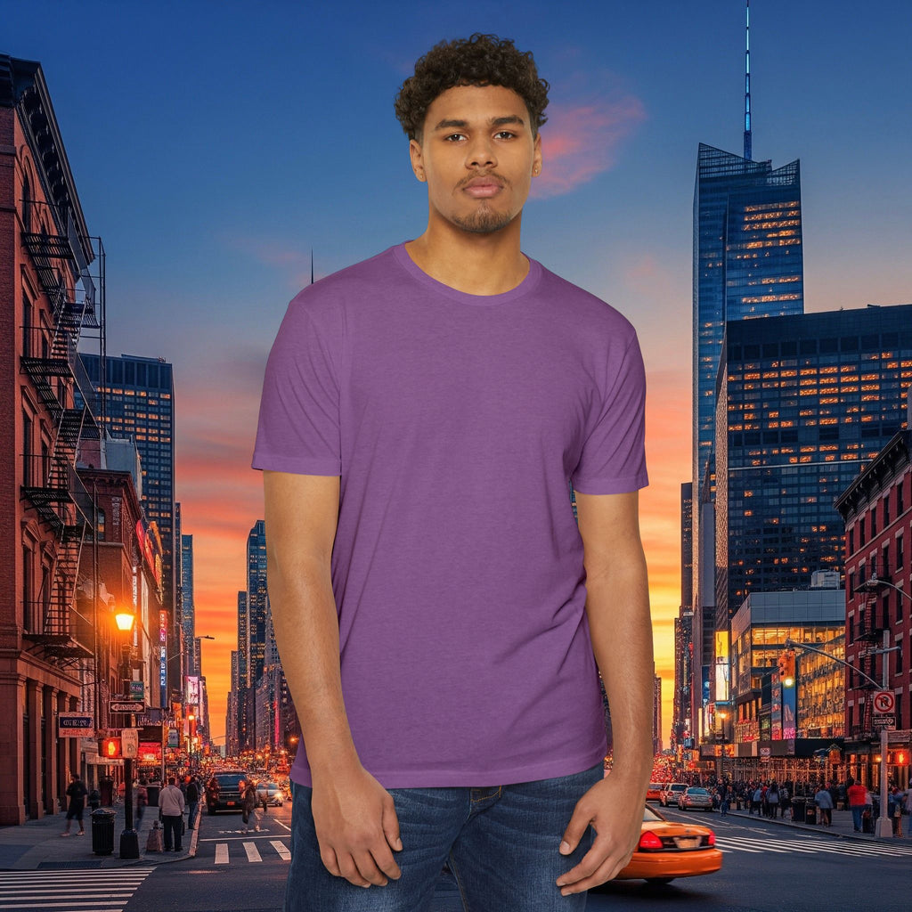Classic Plain T‑Shirt — Unisex CVC Jersey Tee