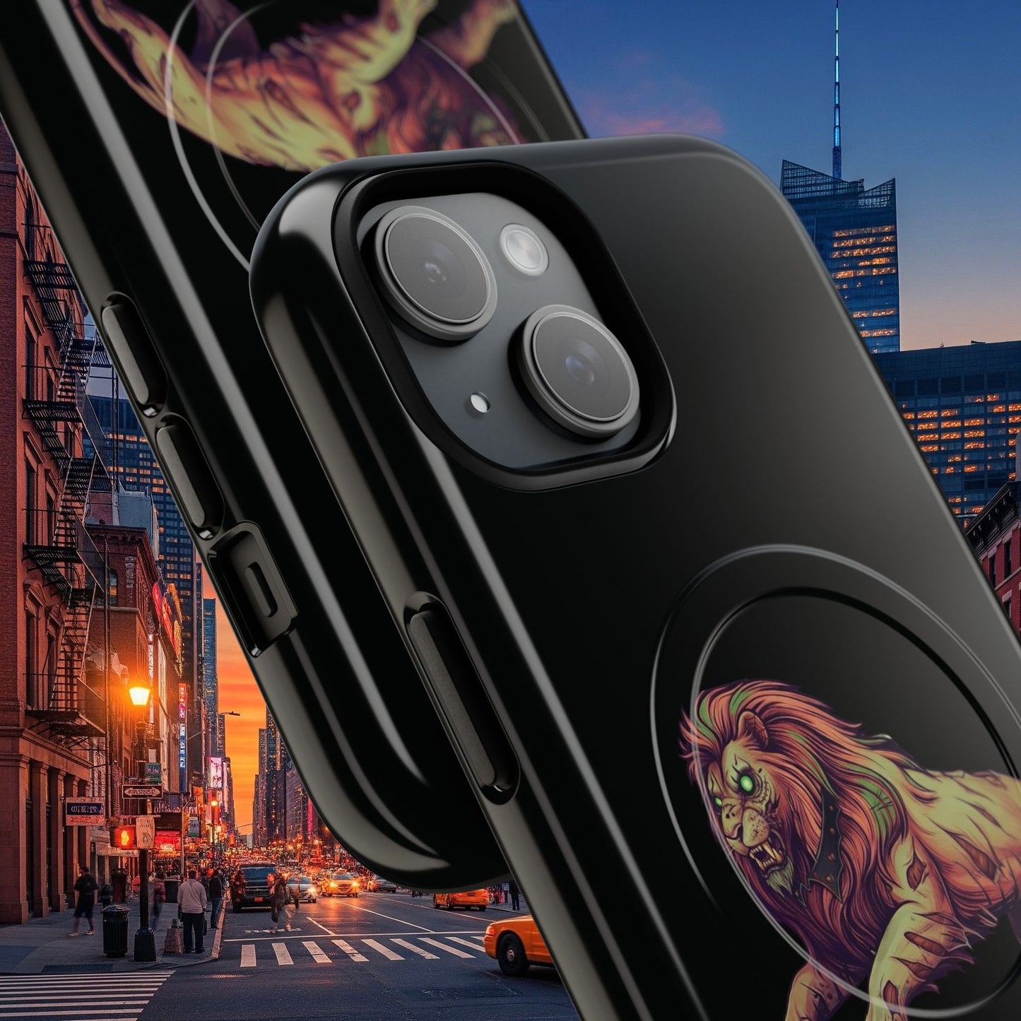 Tough Magnetic Phone Case, Undead Legio Leo Protector Case, A DZ Royal Design Case, Sleek Magnetic Shell