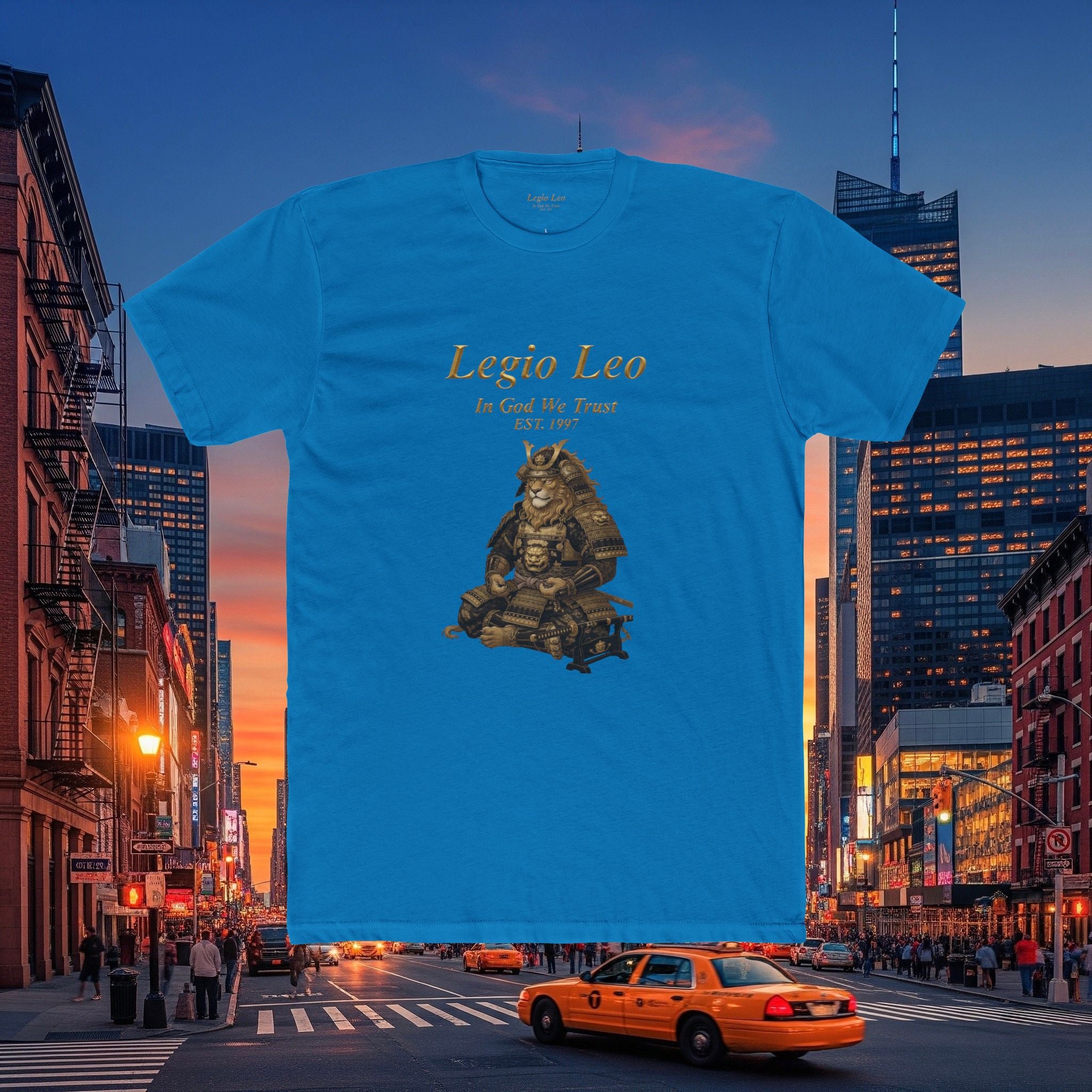 Legio Leo Honorary Peaceful Samurai Warrior Cotton Crew Tee