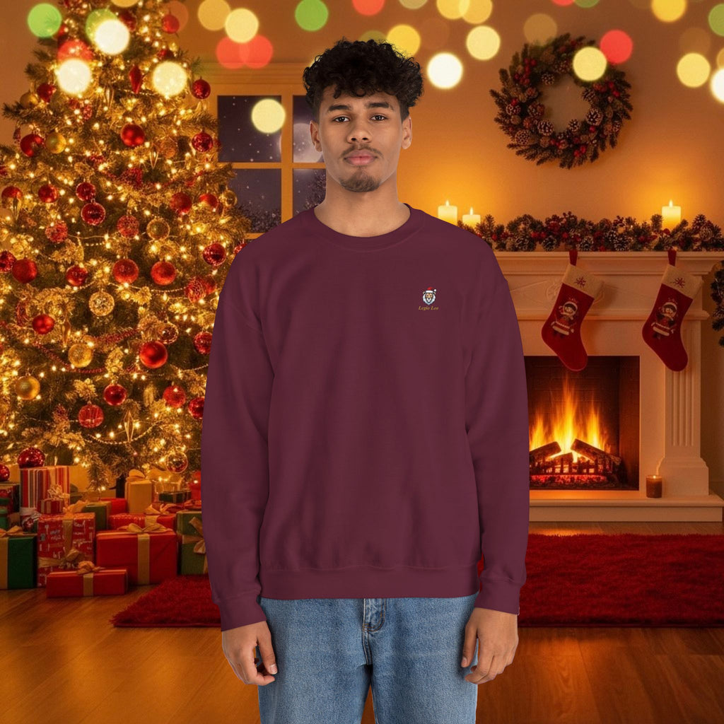 Christmas Holiday Legio Leo by DZ Royal Cozy Unisex Crewneck Sweatshirt for
