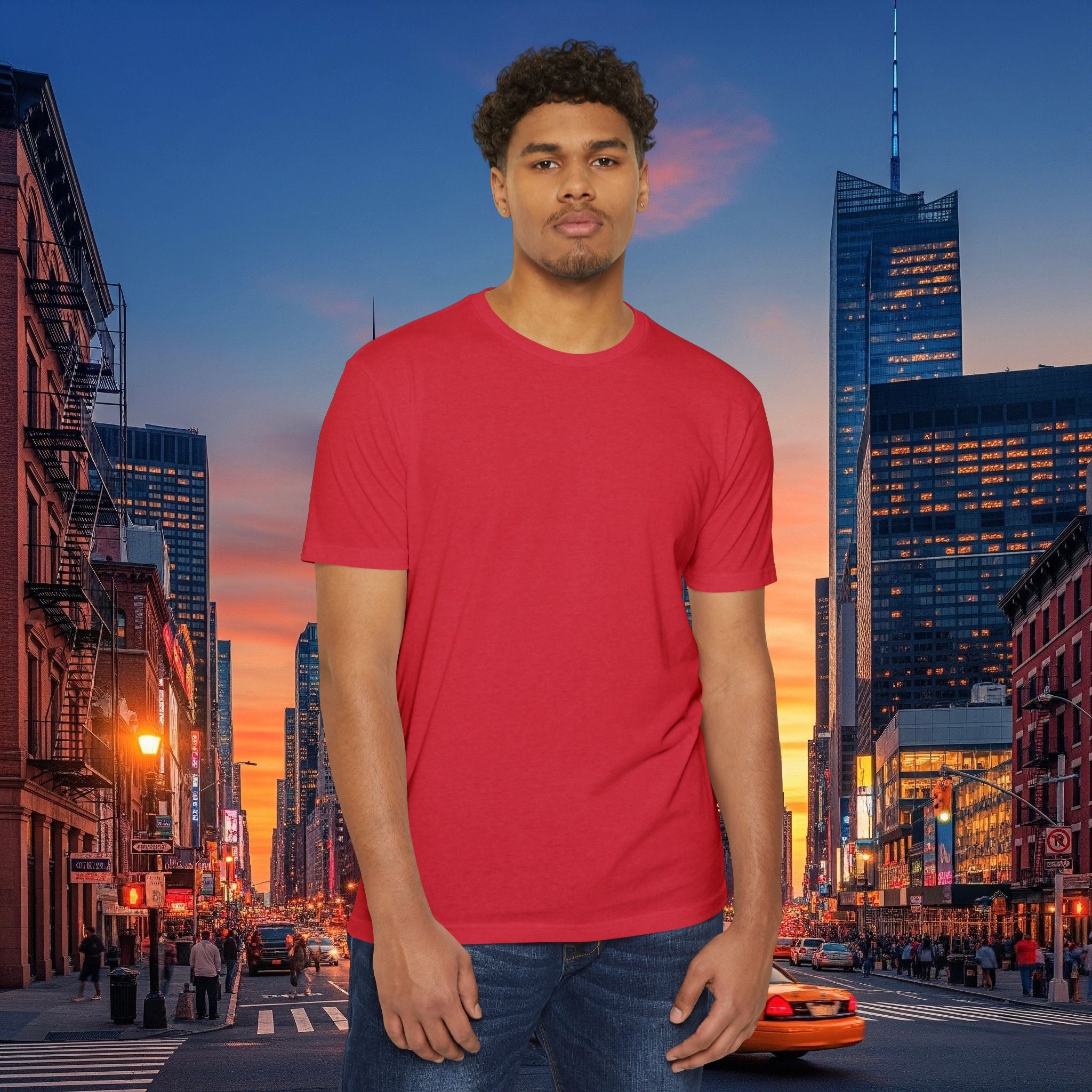 Classic Plain T‑Shirt — Unisex CVC Jersey Tee