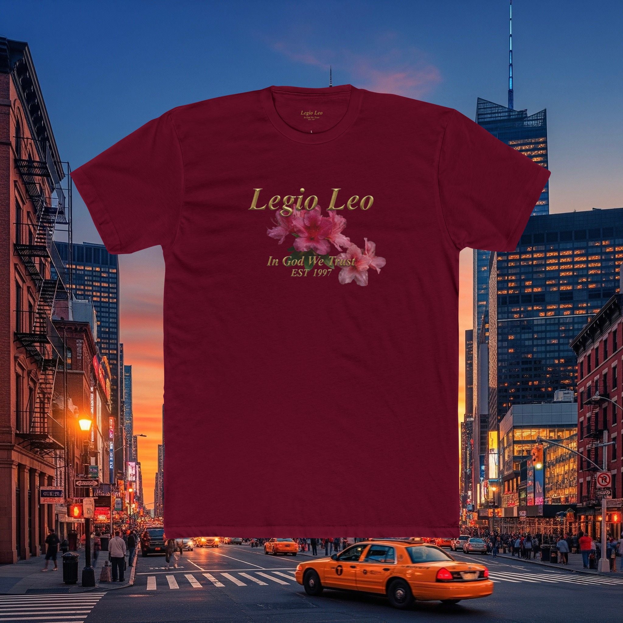 Floral Tee — "Legia Leo Azalea Flowers" Astrology Shirt