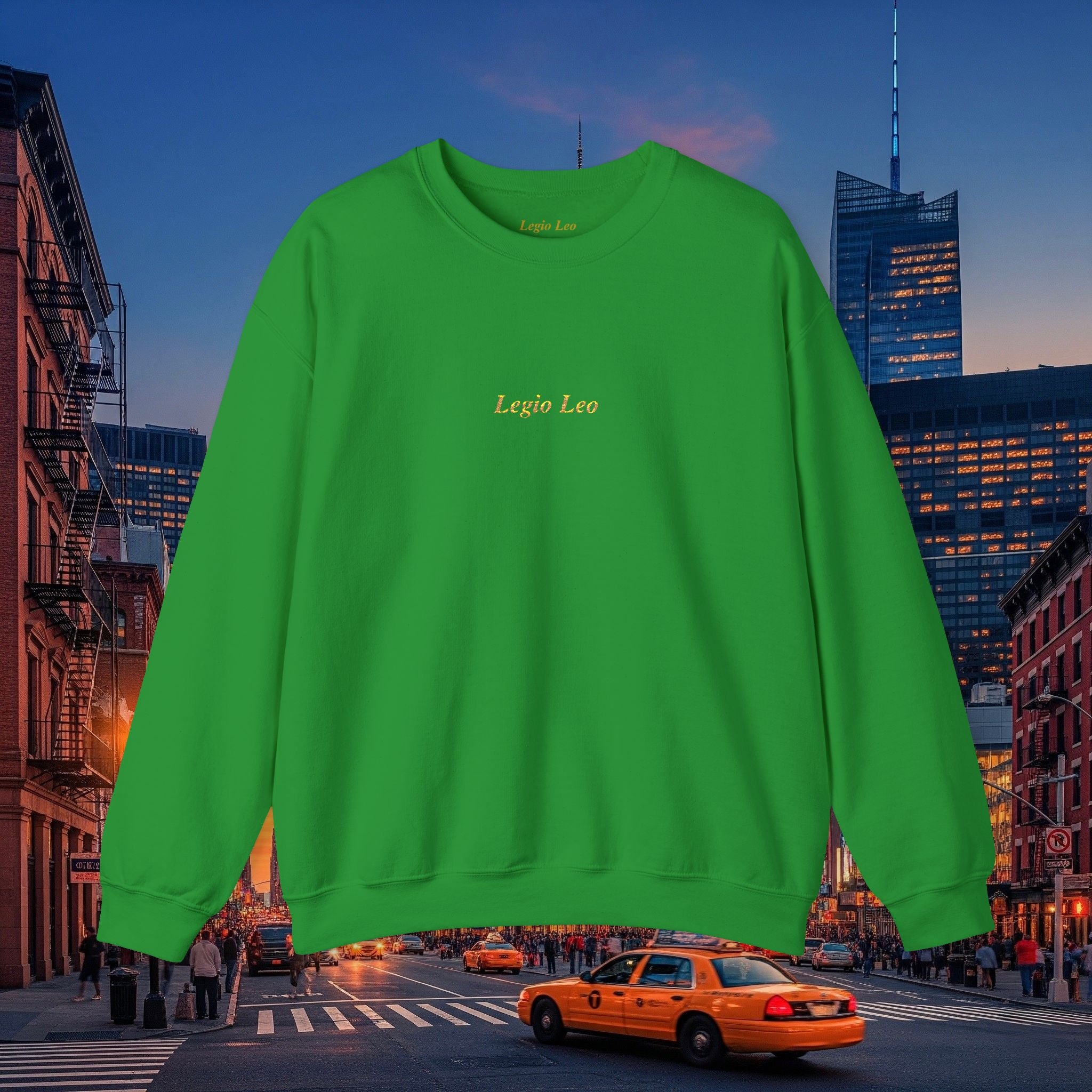 Legio Leo Crewneck Sweatshirt | Legio Leo Design Embroidered