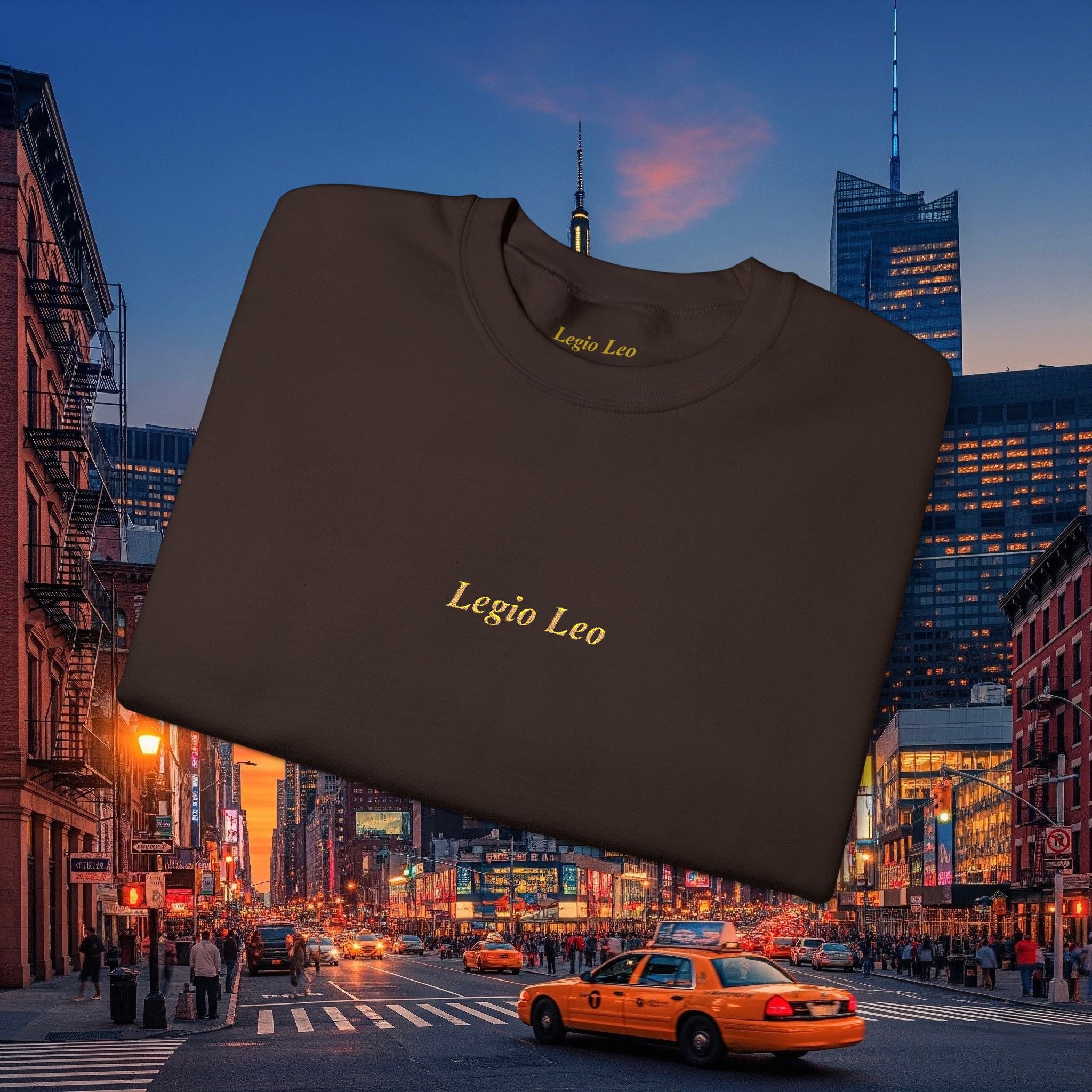 Legio Leo Crewneck Sweatshirt | Legio Leo Design Embroidered