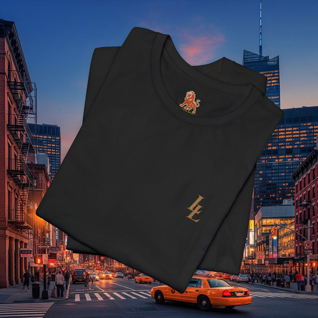 Legio Leo by DZ Royal Tee — Overlapping L’s Embroidered Short Sleeve T-Shirt