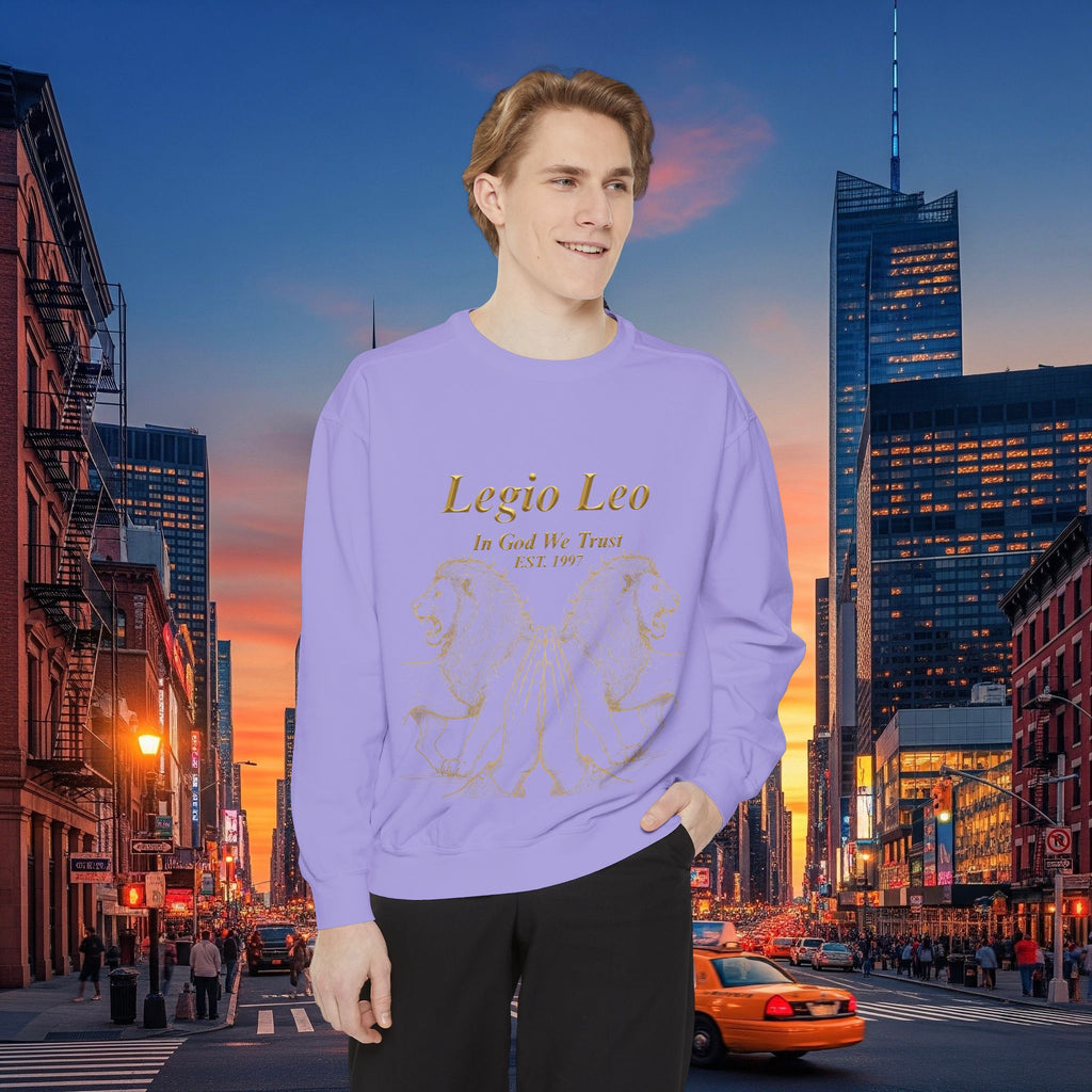 Legio Leo Sweatshirt – Minimal Gold Script Battle Ready Lions Crewneck