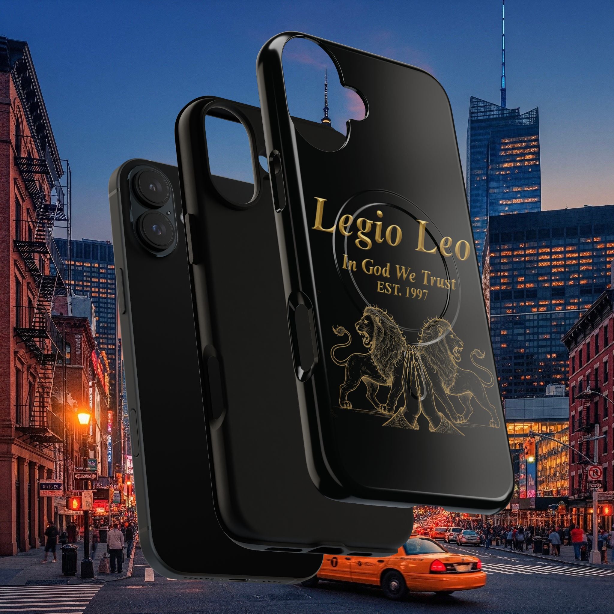 Tough Magnetic Phone Cases - Embrace Strength and Style, Legio Leo Design, Durable Protection