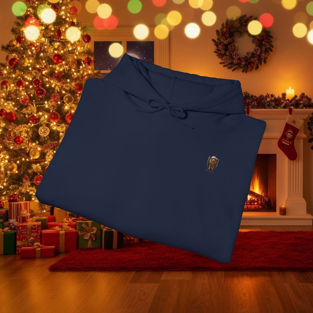 Christmas Holiday DZ Royal Cozy Unisex Hooded Sweatshirt