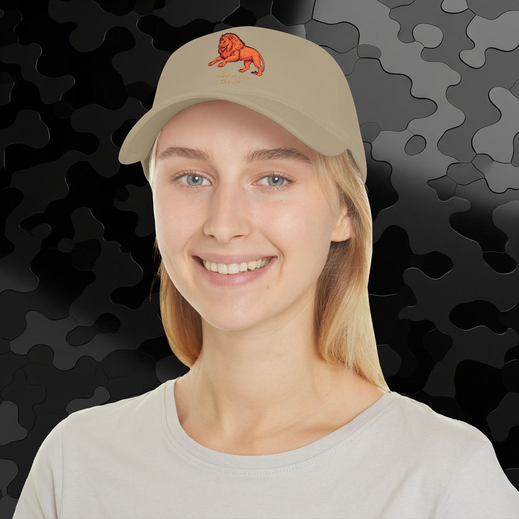 Low Profile Baseball Cap Original Mighty Lion Embroidery