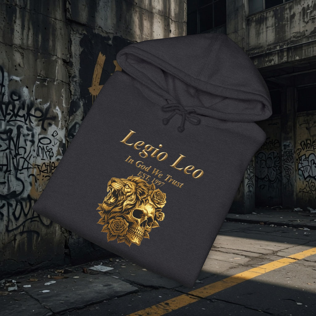 Legio Leo | Strength, Beauty & Death |Unisex Heavyweight Hooded Sweatshirt