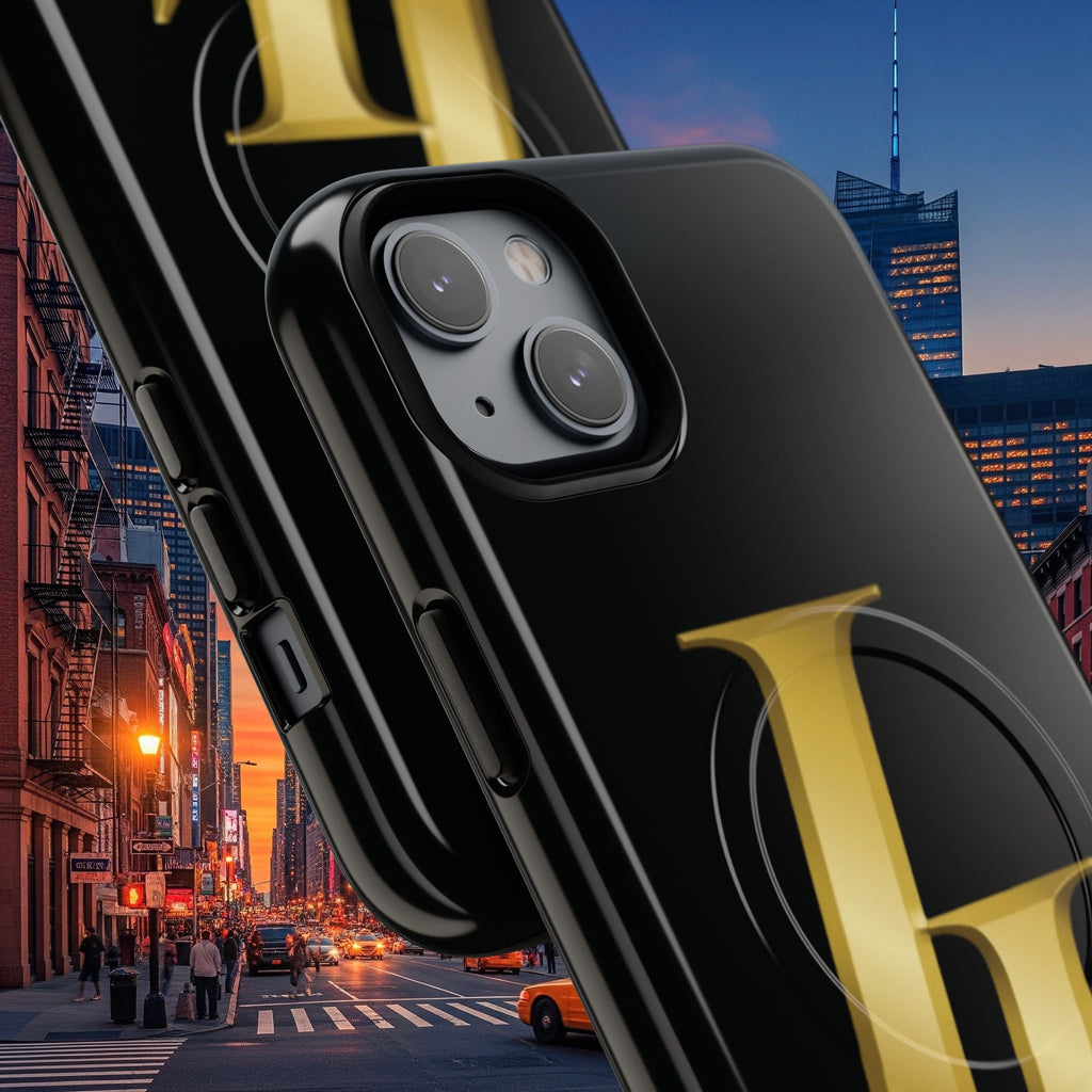 Stylish Tough Magnetic Phone Case | Overlapping L’s Design