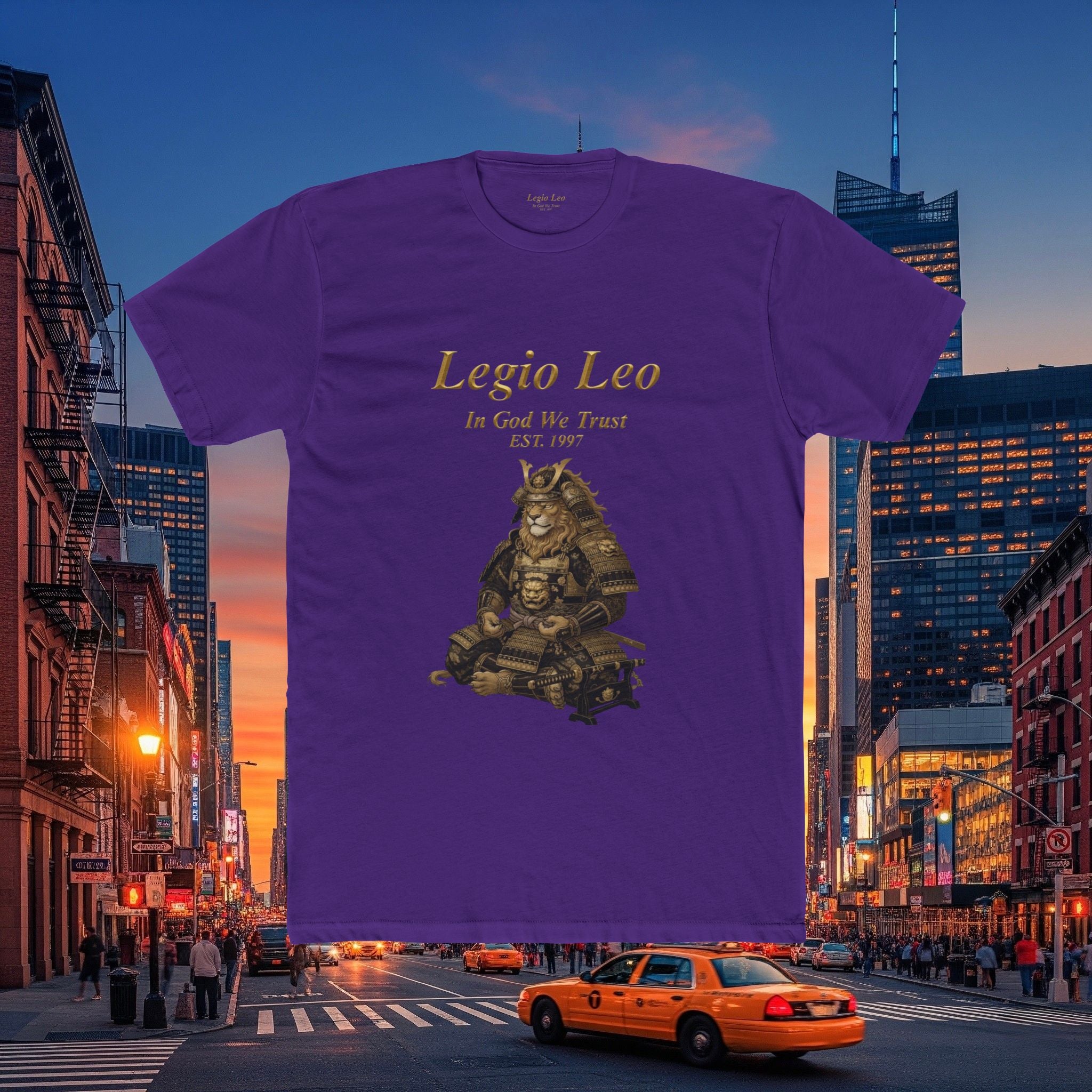 Legio Leo Honorary Peaceful Samurai Warrior Cotton Crew Tee