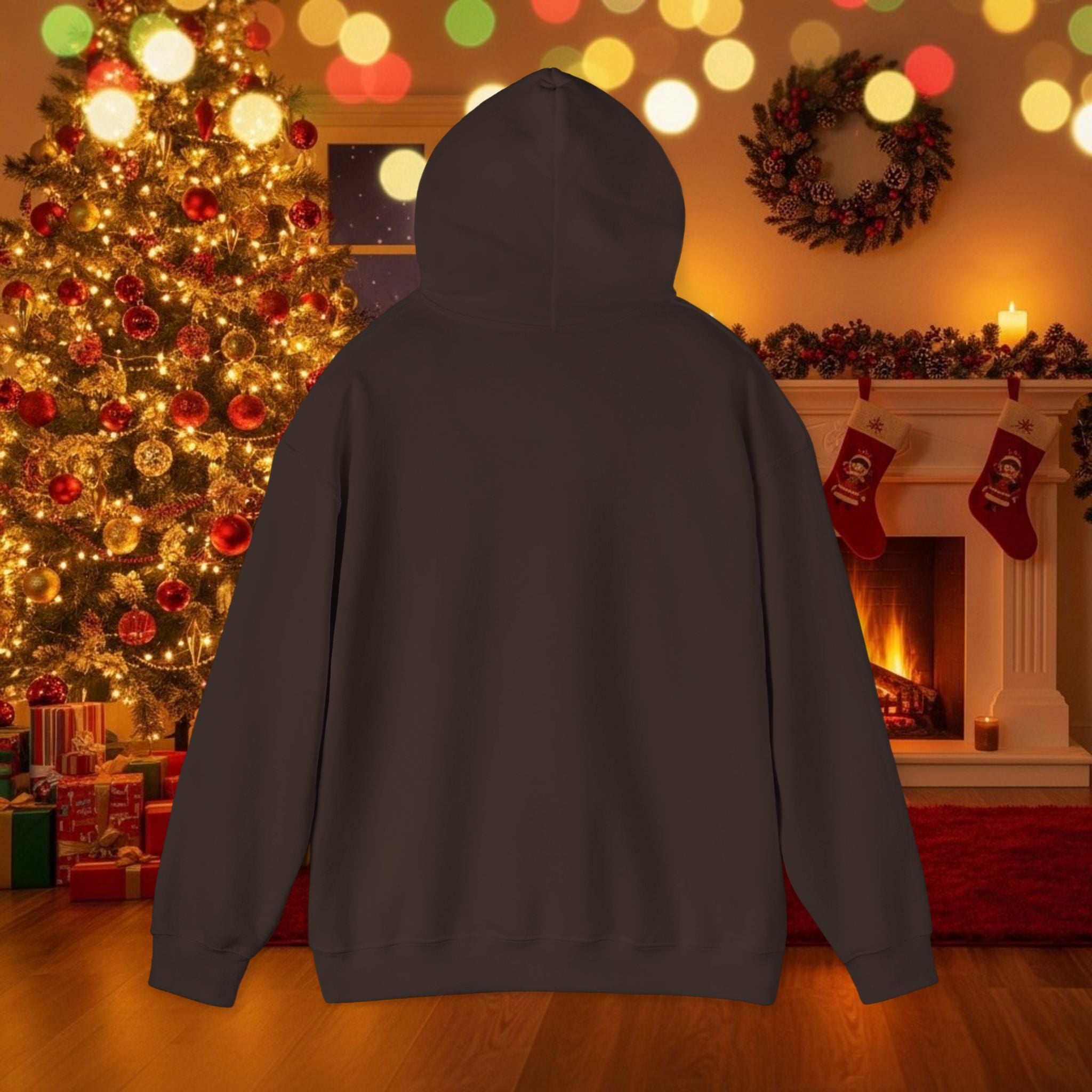 Christmas Holiday DZ Royal Cozy Unisex Hooded Sweatshirt