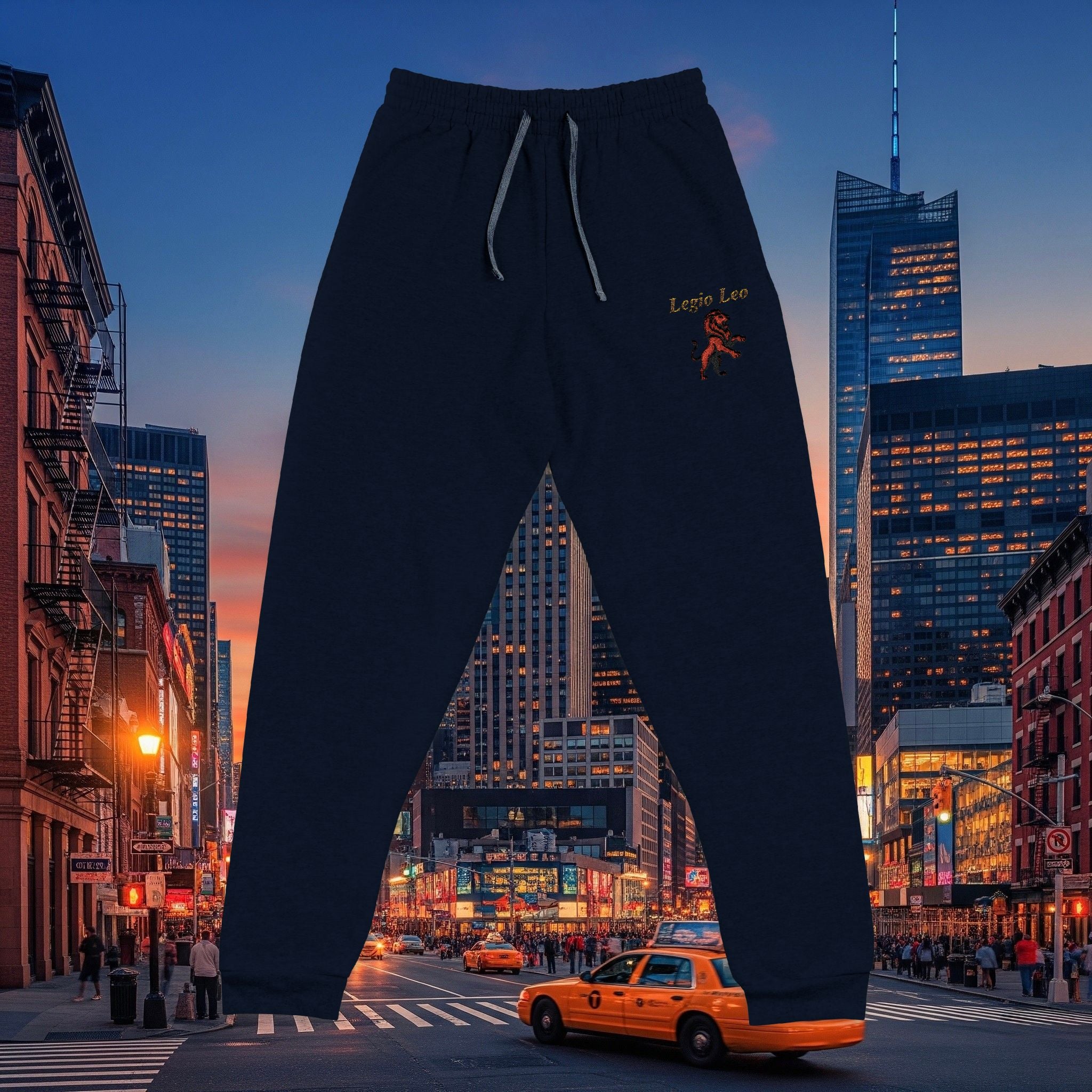 Legio Leo Embroidered Joggers | Lion Emblem  & Brand Design