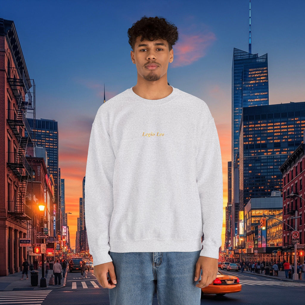 Legio Leo Crewneck Sweatshirt | Legio Leo Design Embroidered