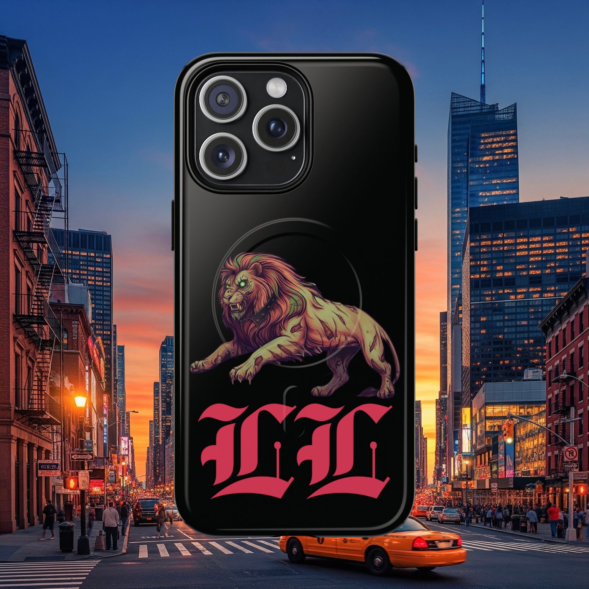 Tough Magnetic Phone Case, Undead Legio Leo Protector Case, A DZ Royal Design Case, Sleek Magnetic Shell