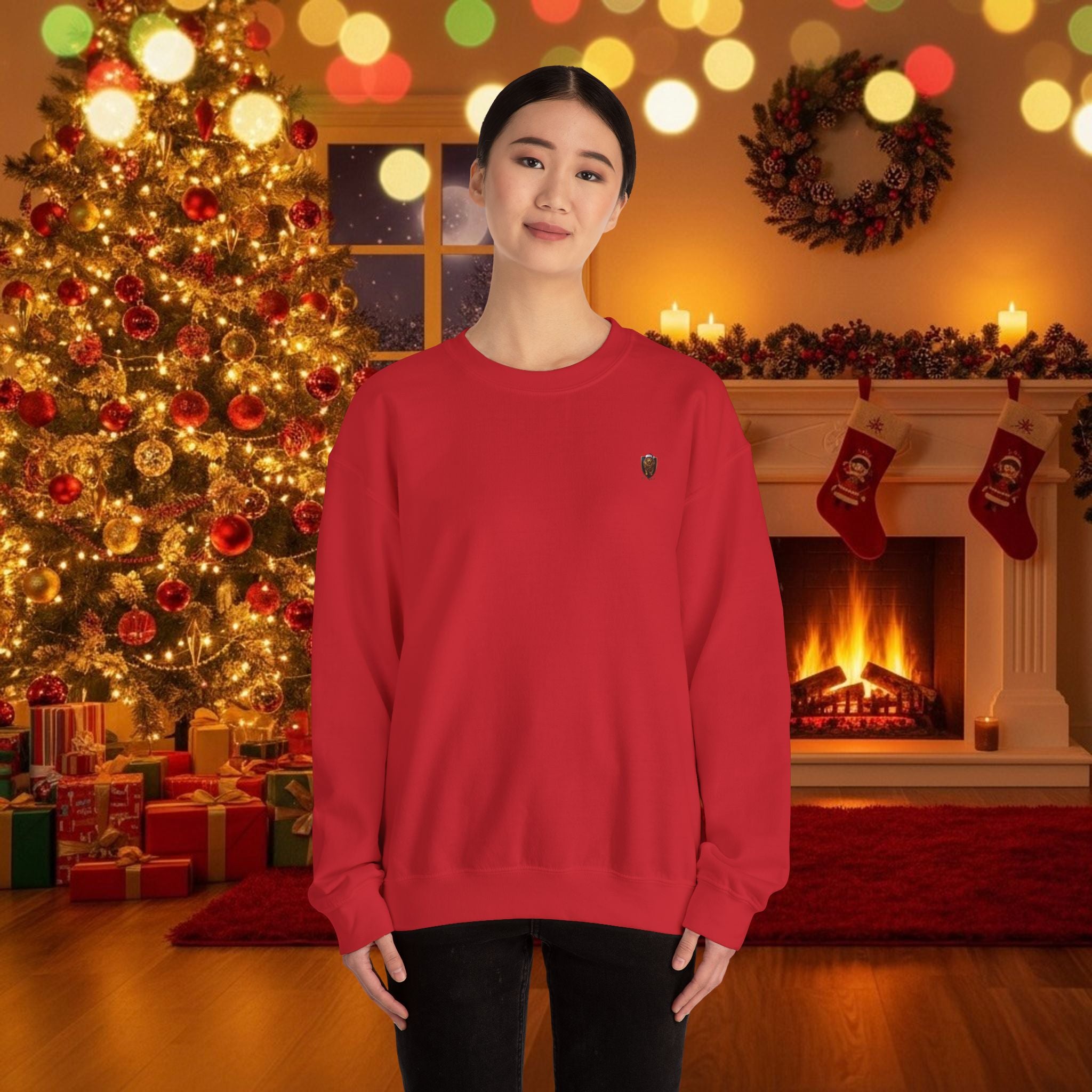 Christmas Holiday DZ Royal Cozy Unisex Crewneck Sweatshirt for