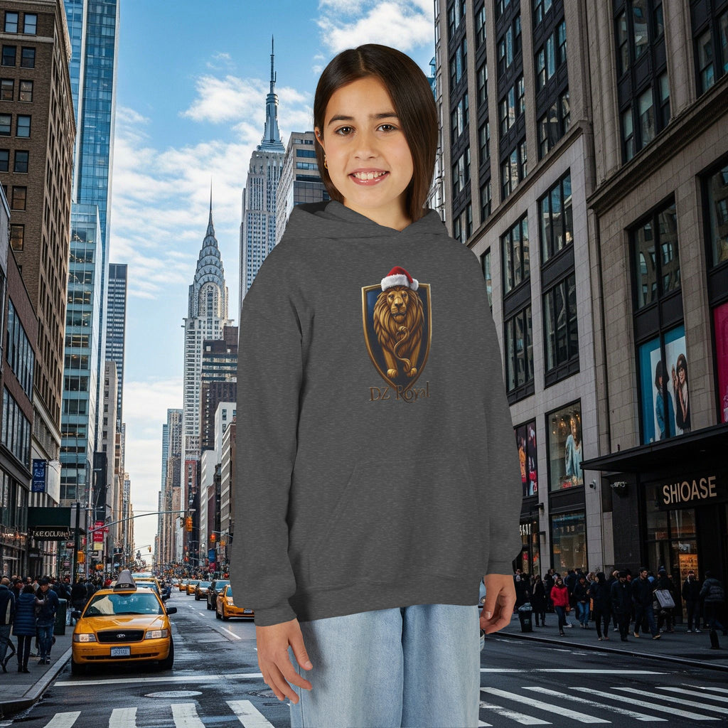 DZ Royal’s Christmas Youth Hoodie (Grown Lion)