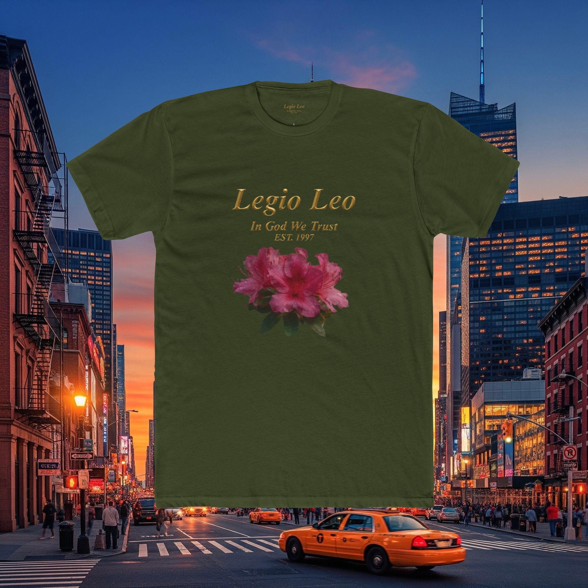 Floral Tee — "Legia Leo Azalea Flowers" Astrology Shirt