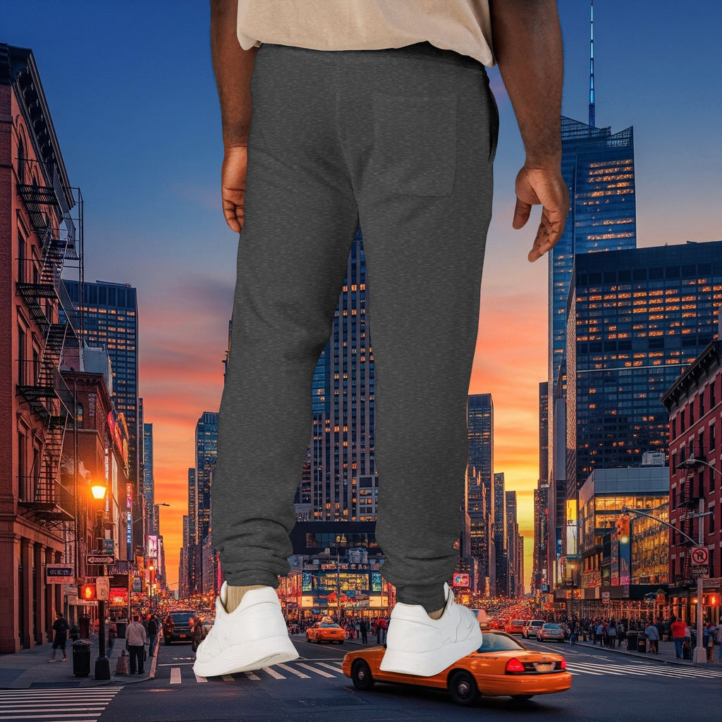 Legio Leo Sweatpants — In God We Trust Embroidery Design Cozy Fleece Joggers
