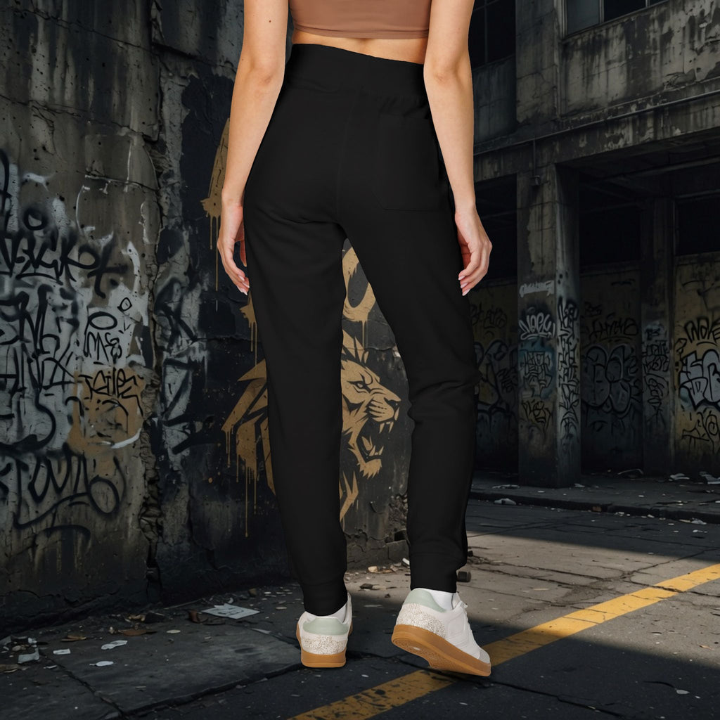 Legio Leo Embroidered Streetwear Fleece Sweatpants