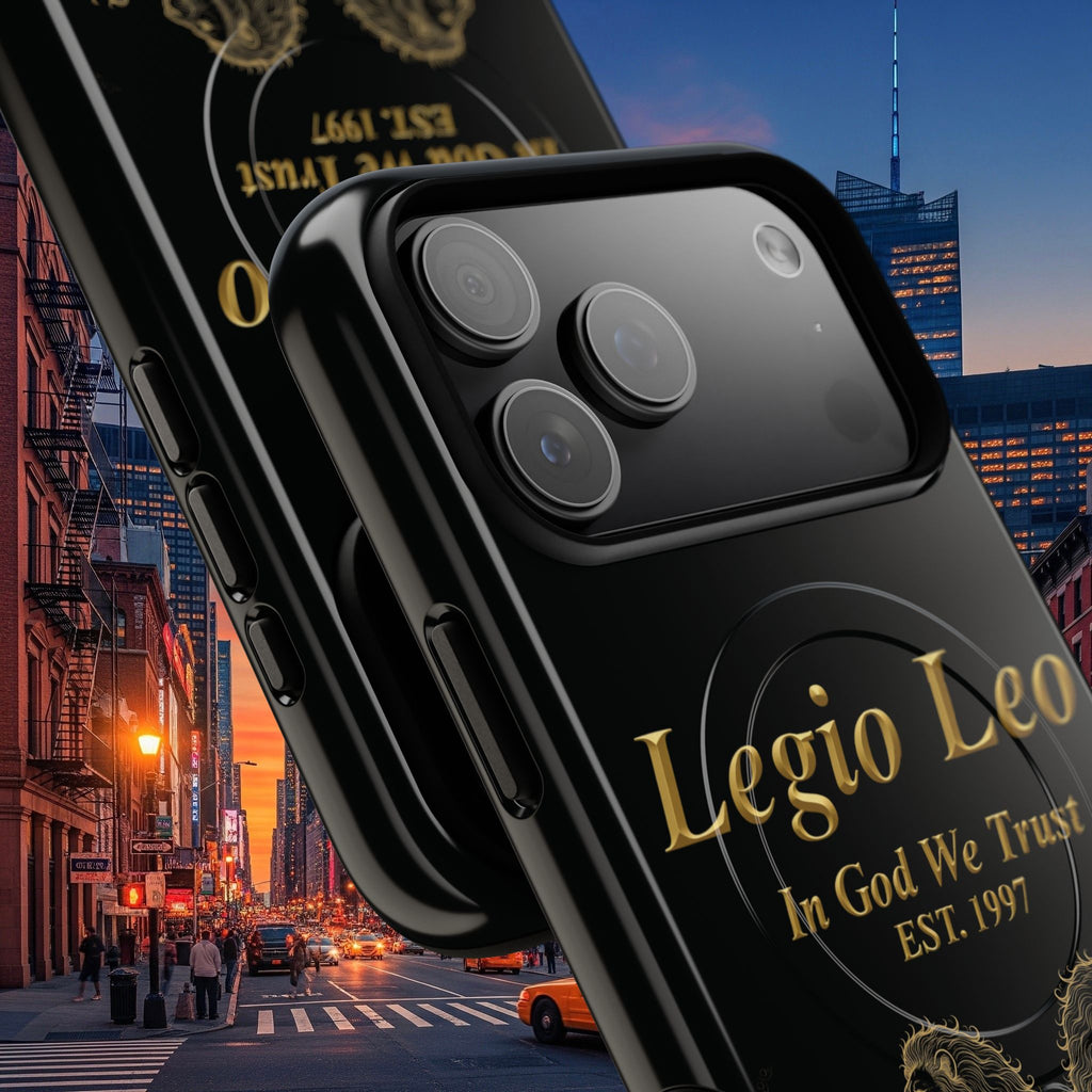 Tough Magnetic Phone Cases - Embrace Strength and Style, Legio Leo Design, Durable Protection
