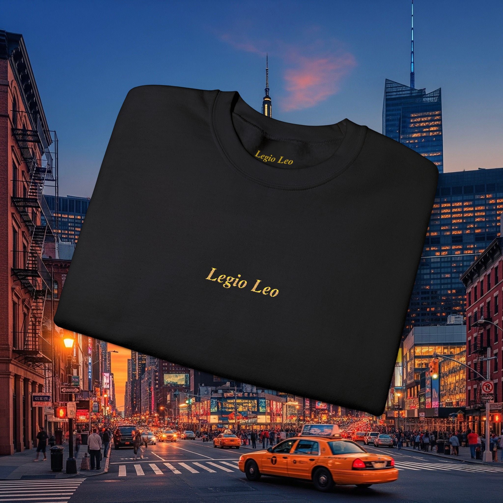 Legio Leo Crewneck Sweatshirt | Legio Leo Design Embroidered