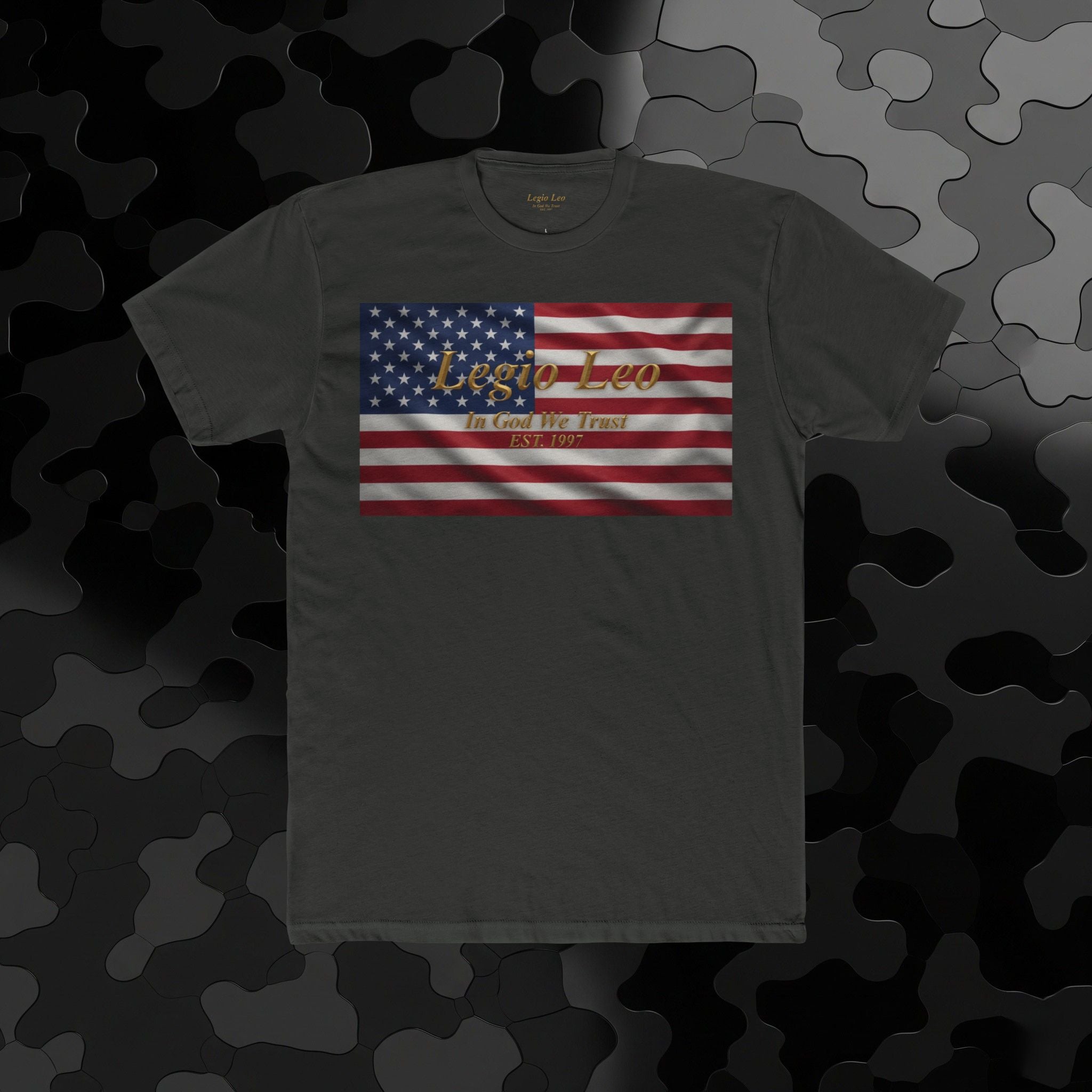 American Flag "Liberty" Tee — Vintage Patriotic Cotton T-Shirt
