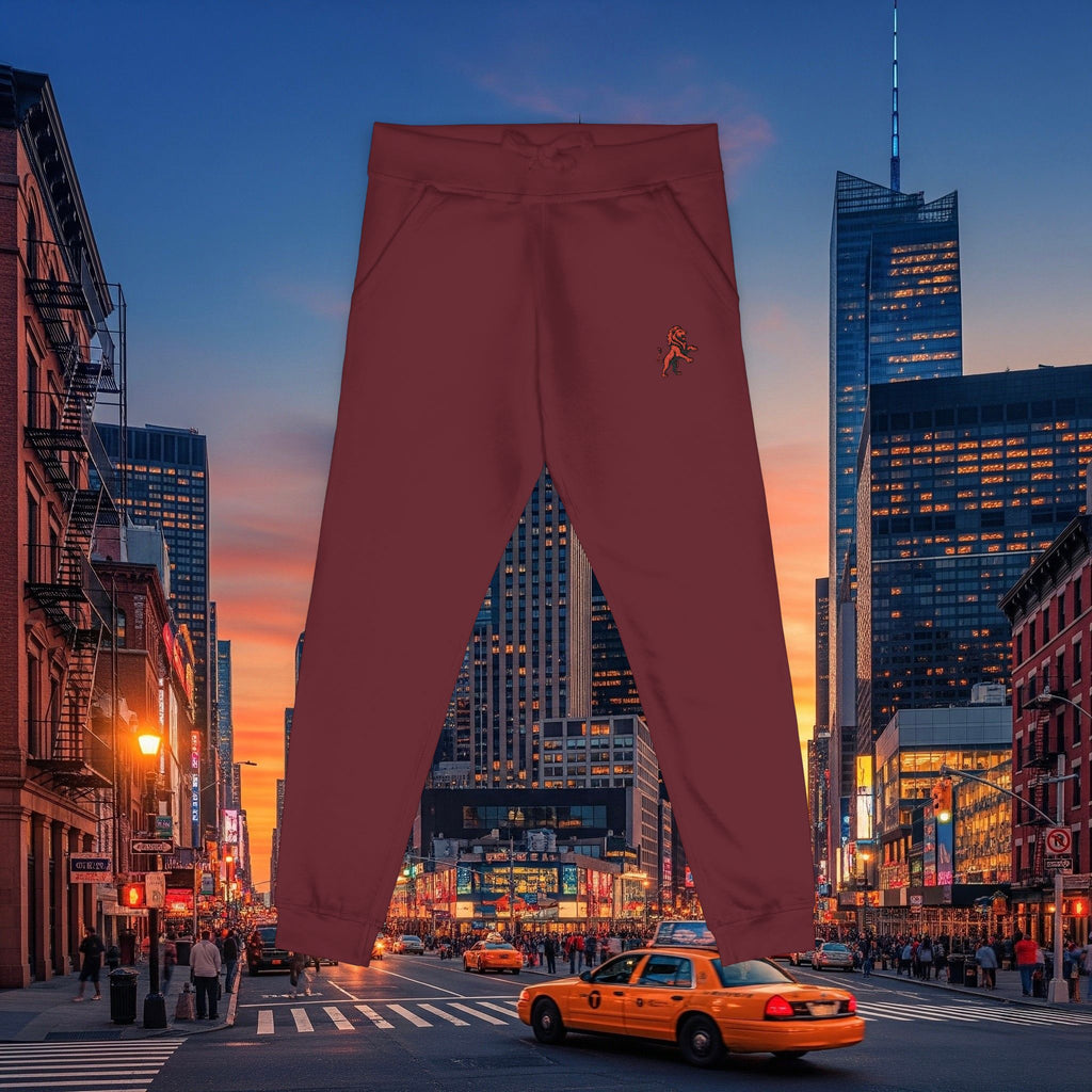 Embroidered Legio Leo Sweatpants — Classic Design Cozy Fleece Joggers