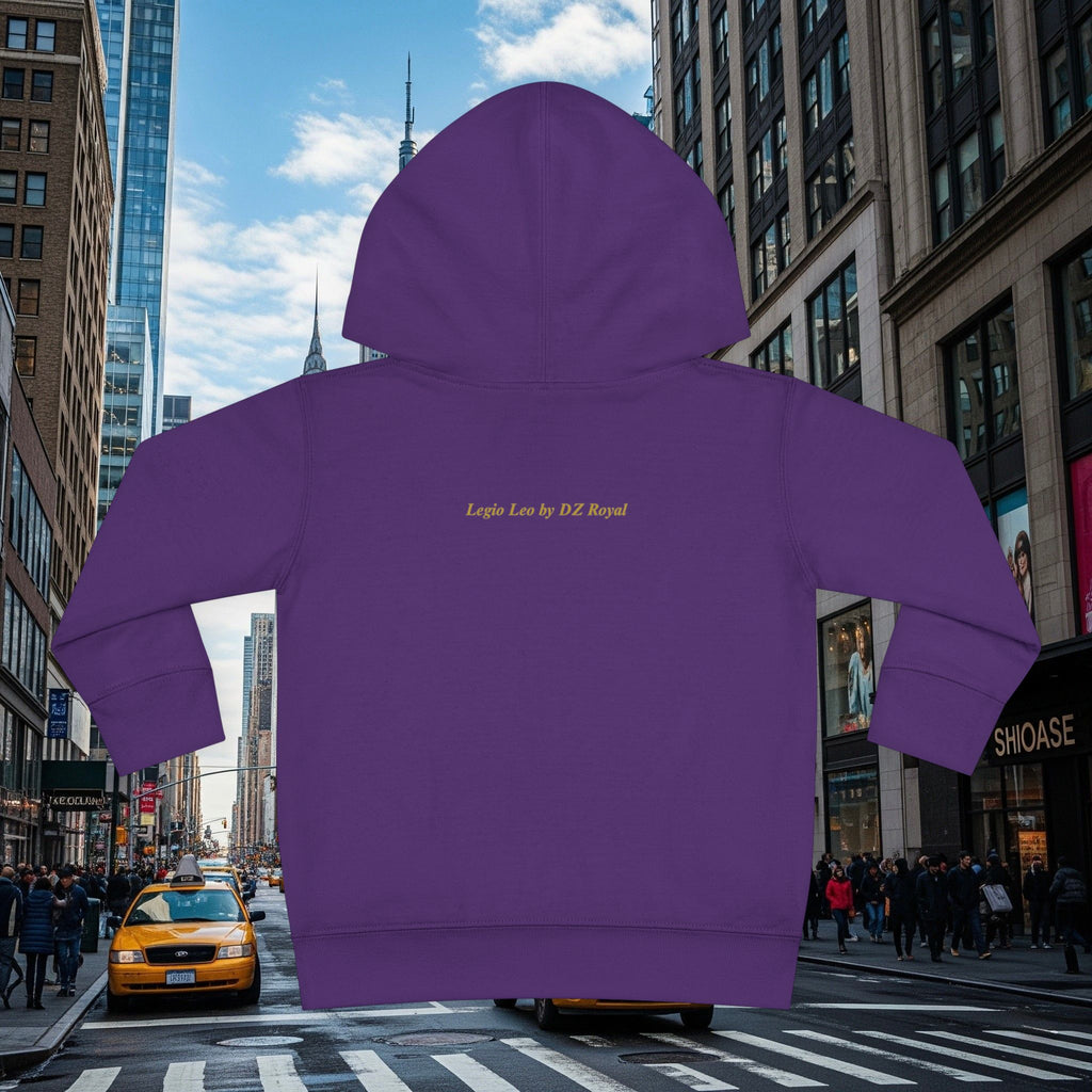 Legio Leo’s Toddler Pullover Fleece Hoodie (Grown Lion)