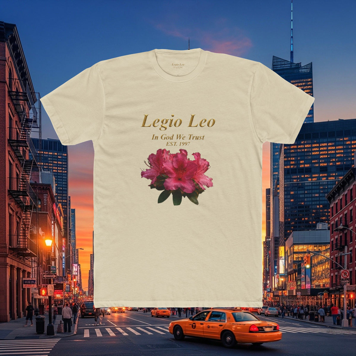 Floral Tee — "Legia Leo Azalea Flowers" Astrology Shirt