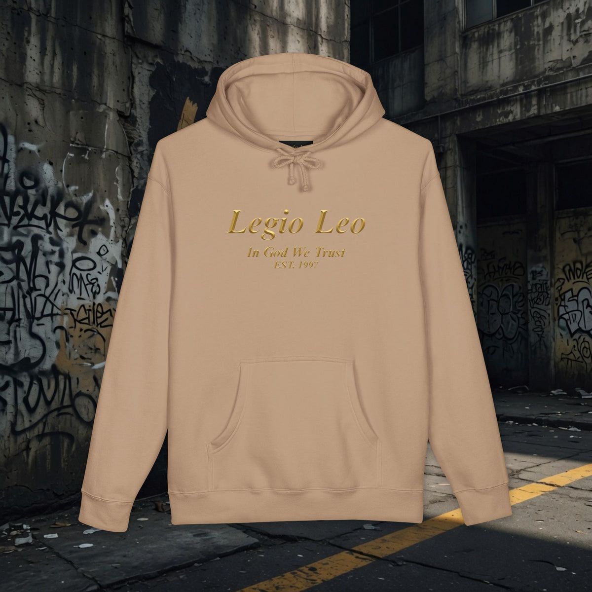 Legio Leo | In God We Trust | Unisex Heavyweight Hooded Sweatshirt