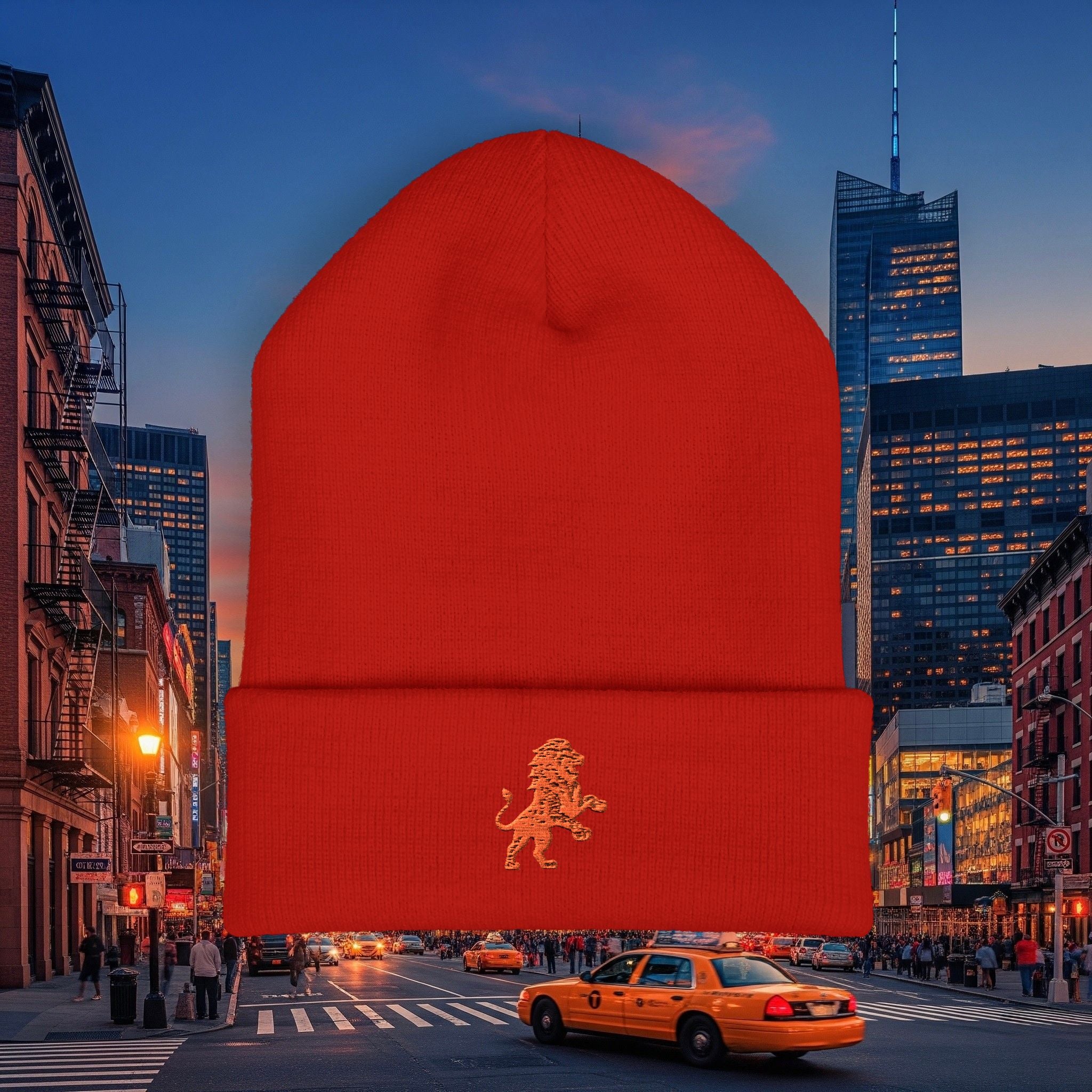 Classic Legio Leo by DZ Royal Cuffed Beanie | Mighty Lion