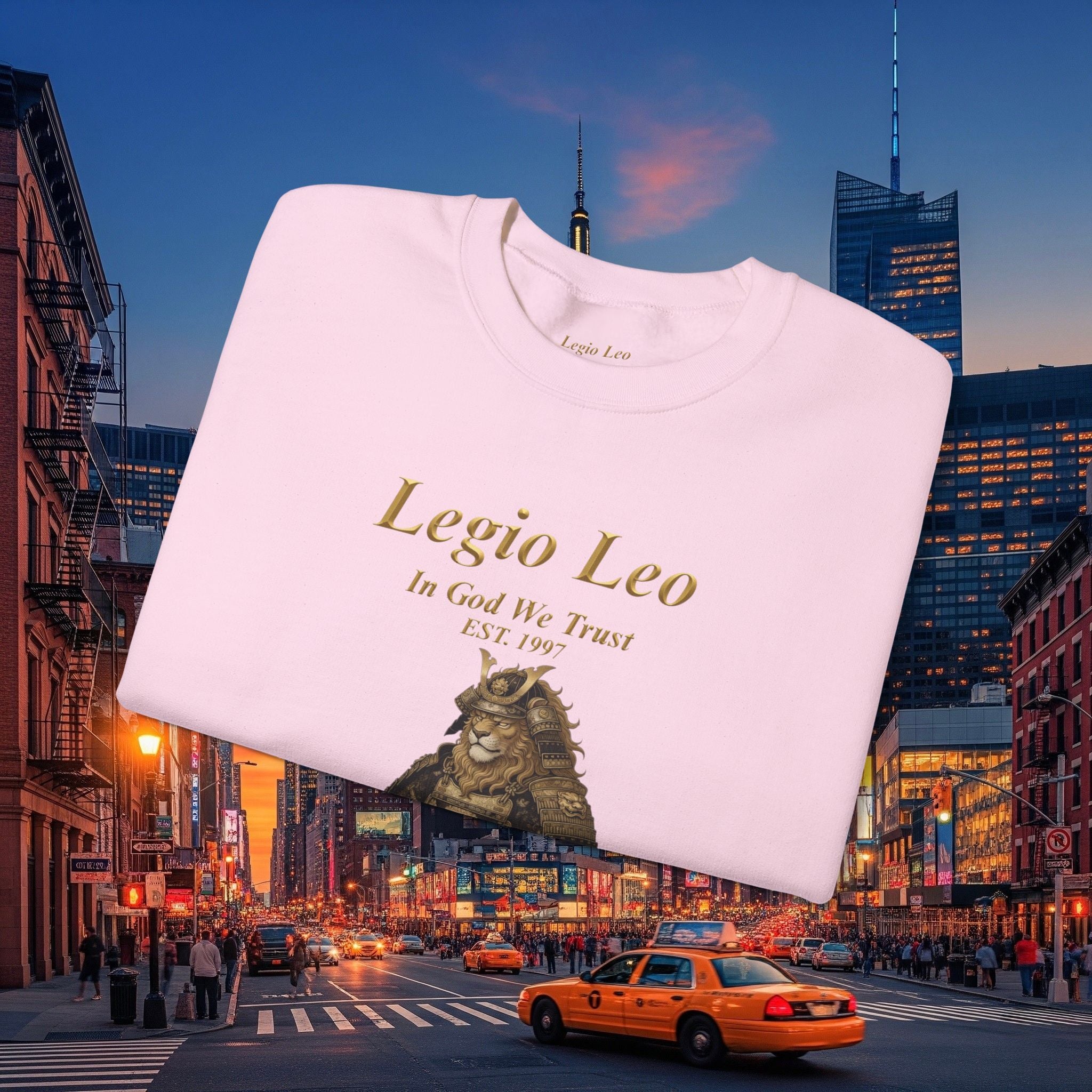 Legio Leo Cozy Crewneck Sweatshirt | Peaceful Samurai Warrior