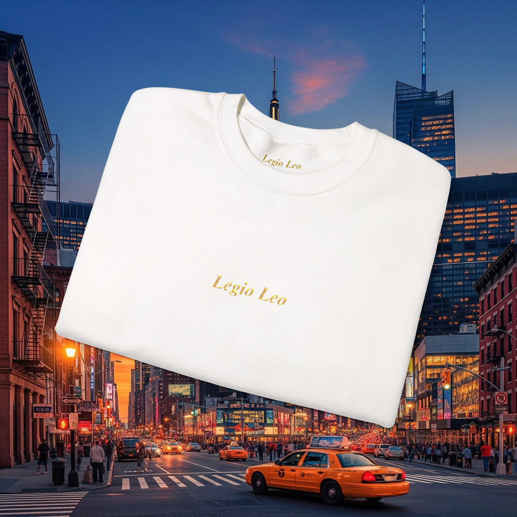 Legio Leo Crewneck Sweatshirt | Legio Leo Design Embroidered