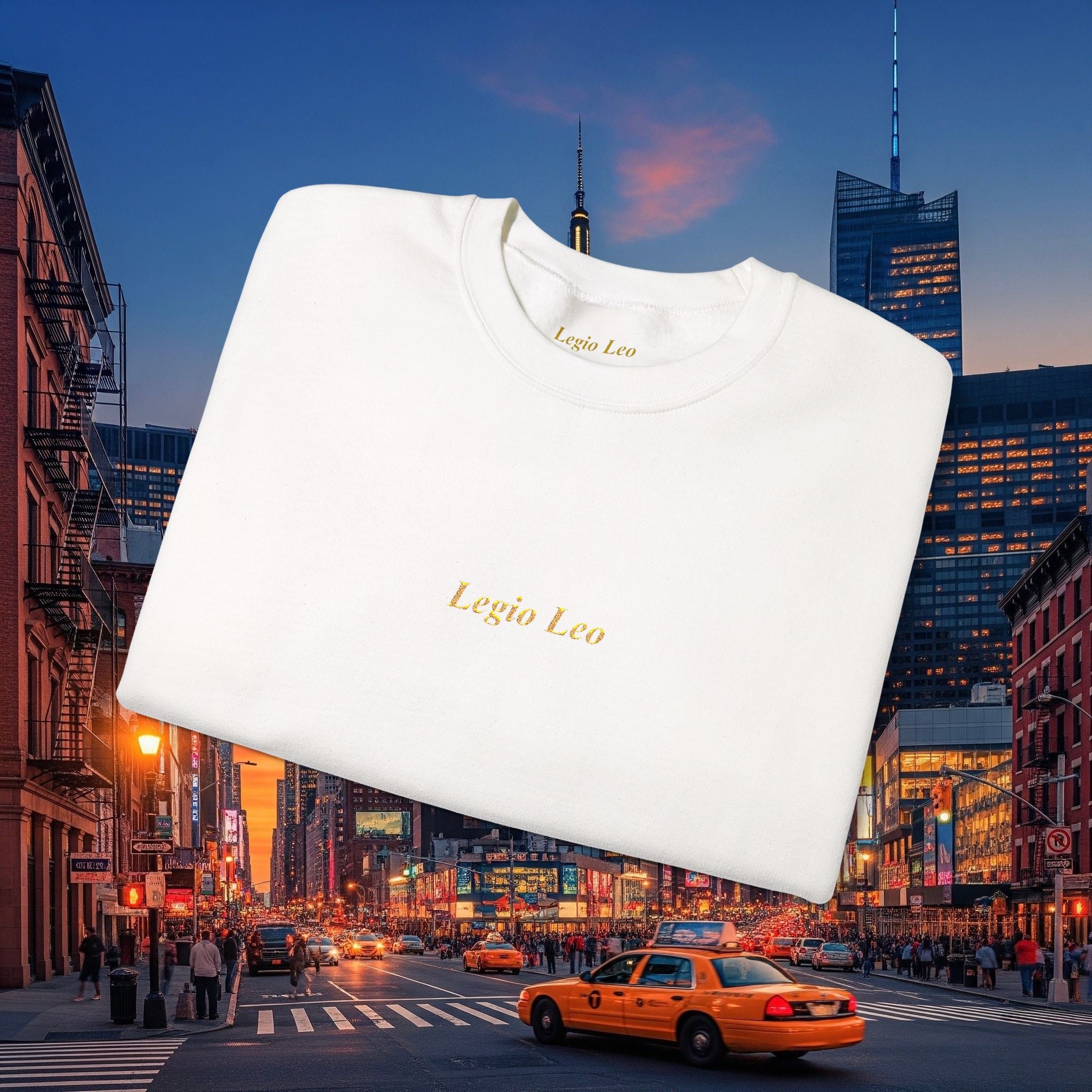 Legio Leo Crewneck Sweatshirt | Legio Leo Design Embroidered