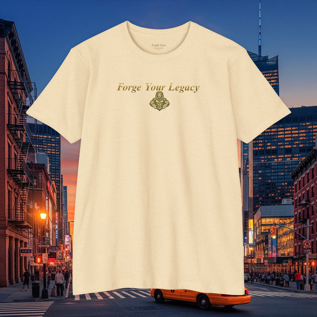Forge Your Legacy T‑Shirt — Inspirational Vintage Emblem Tee