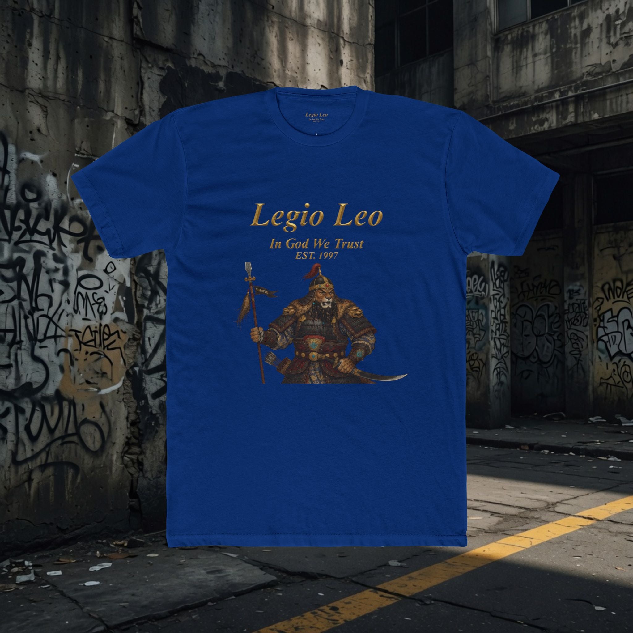 Legio Leo Warrior T-Shirt – “In God We Trust” Mongol Inspired Fighter Tee